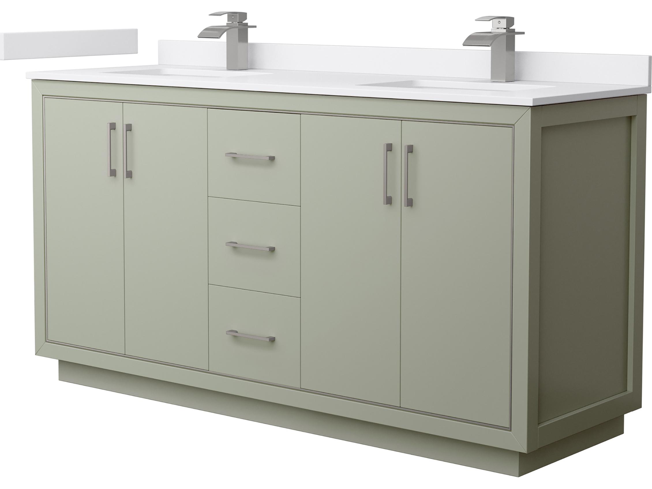 Wyndham Collection Icon 66" Light Green Vanity
