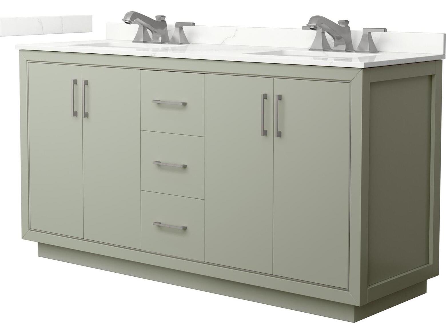 Wyndham Collection Icon 66" Light Green Vanity