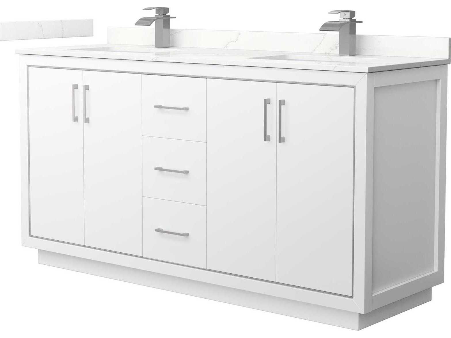 Wyndham Collection Icon 66" White Vanity