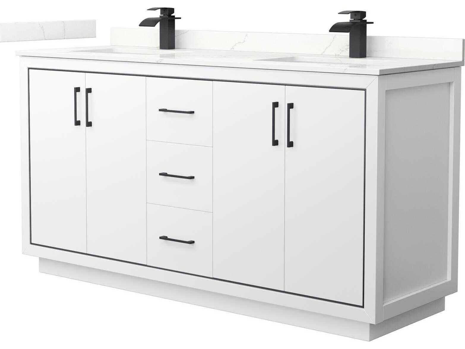 Wyndham Collection Icon 66" White Vanity