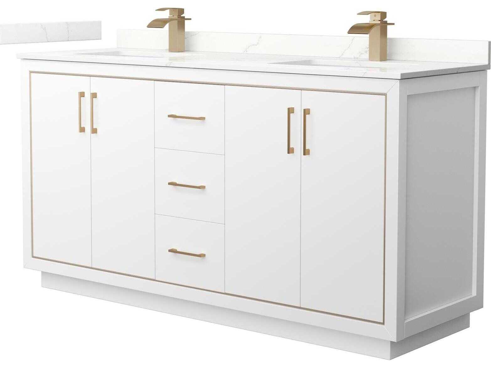 Wyndham Collection Icon 66" White Vanity