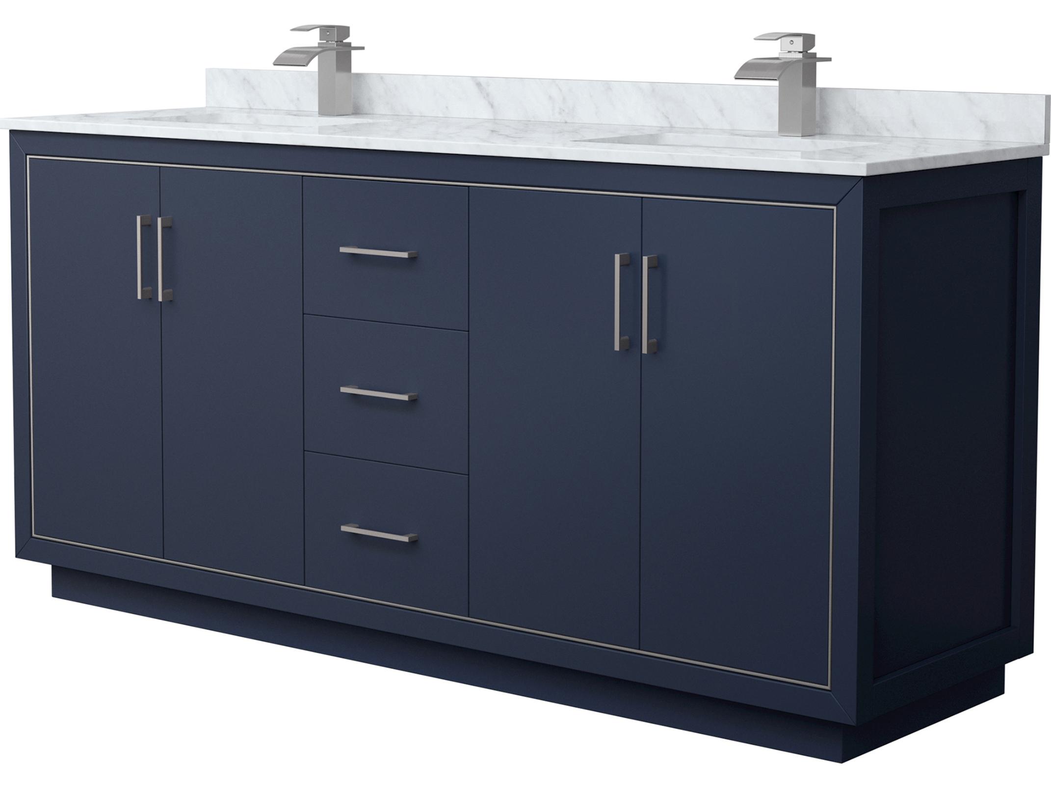 Wyndham Collection Icon 72" Dark Blue Vanity