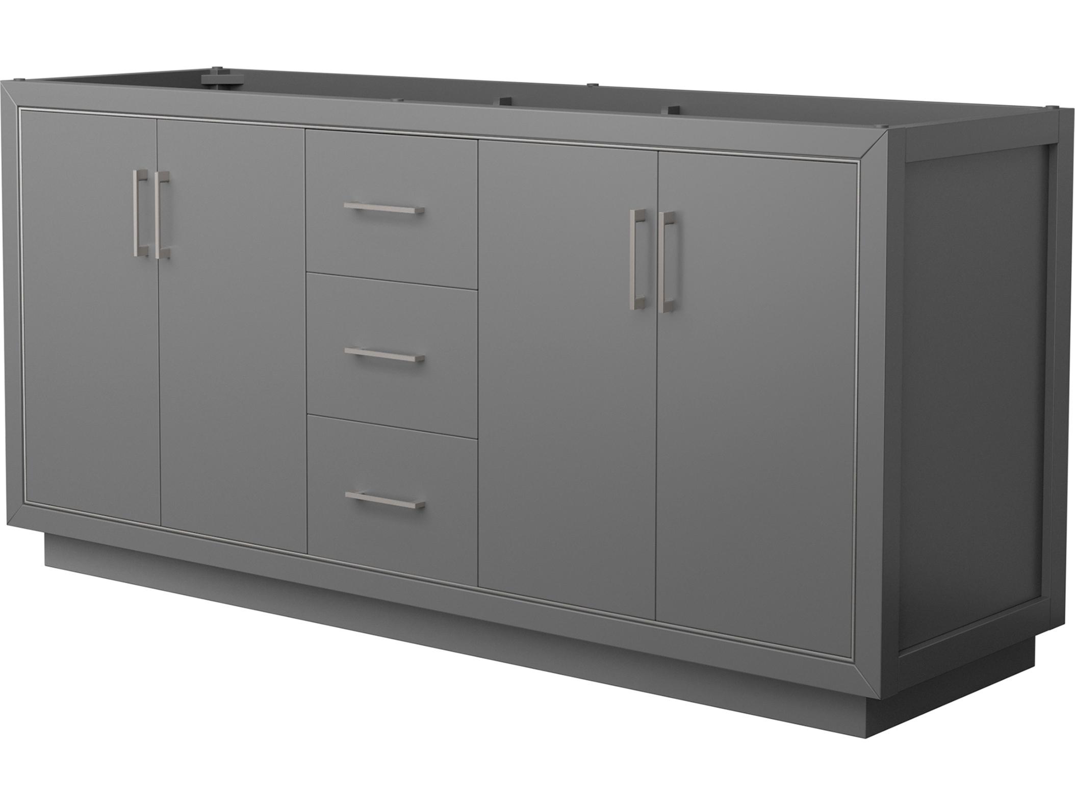 Wyndham Collection Icon 71" Dark Gray Vanity