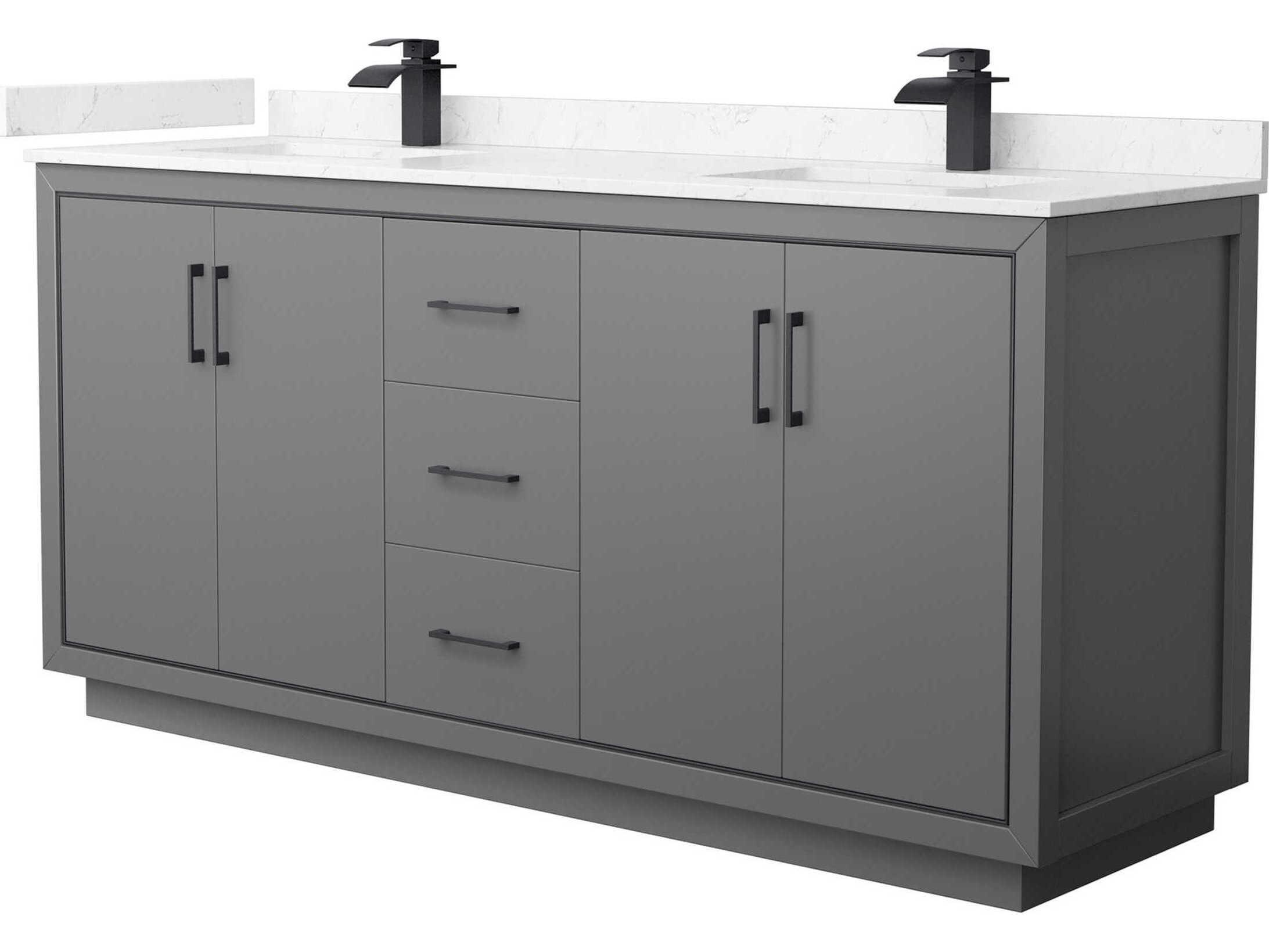 Wyndham Collection Icon 72" Dark Gray Vanity