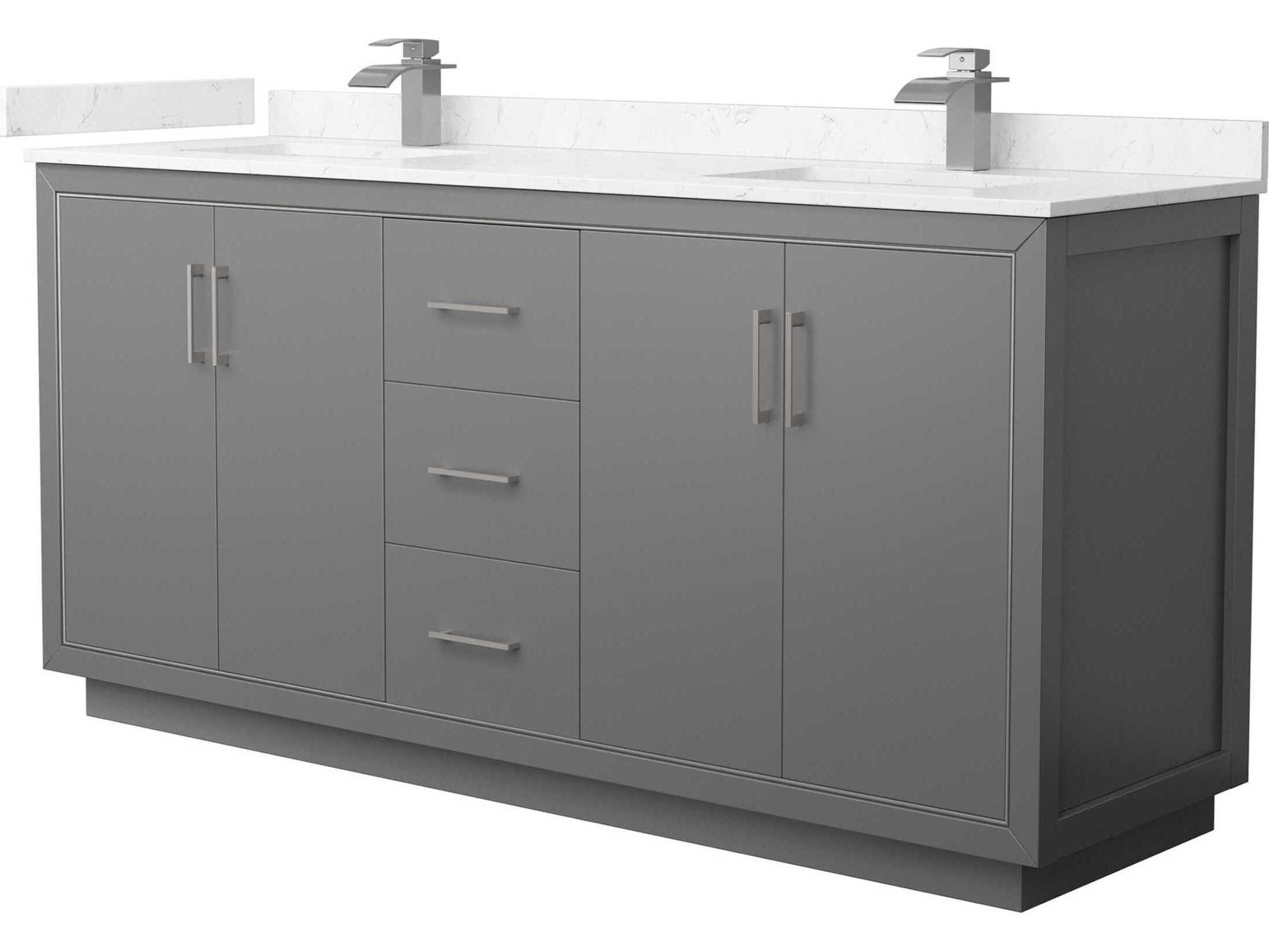 Wyndham Collection Icon 72" Dark Gray Vanity