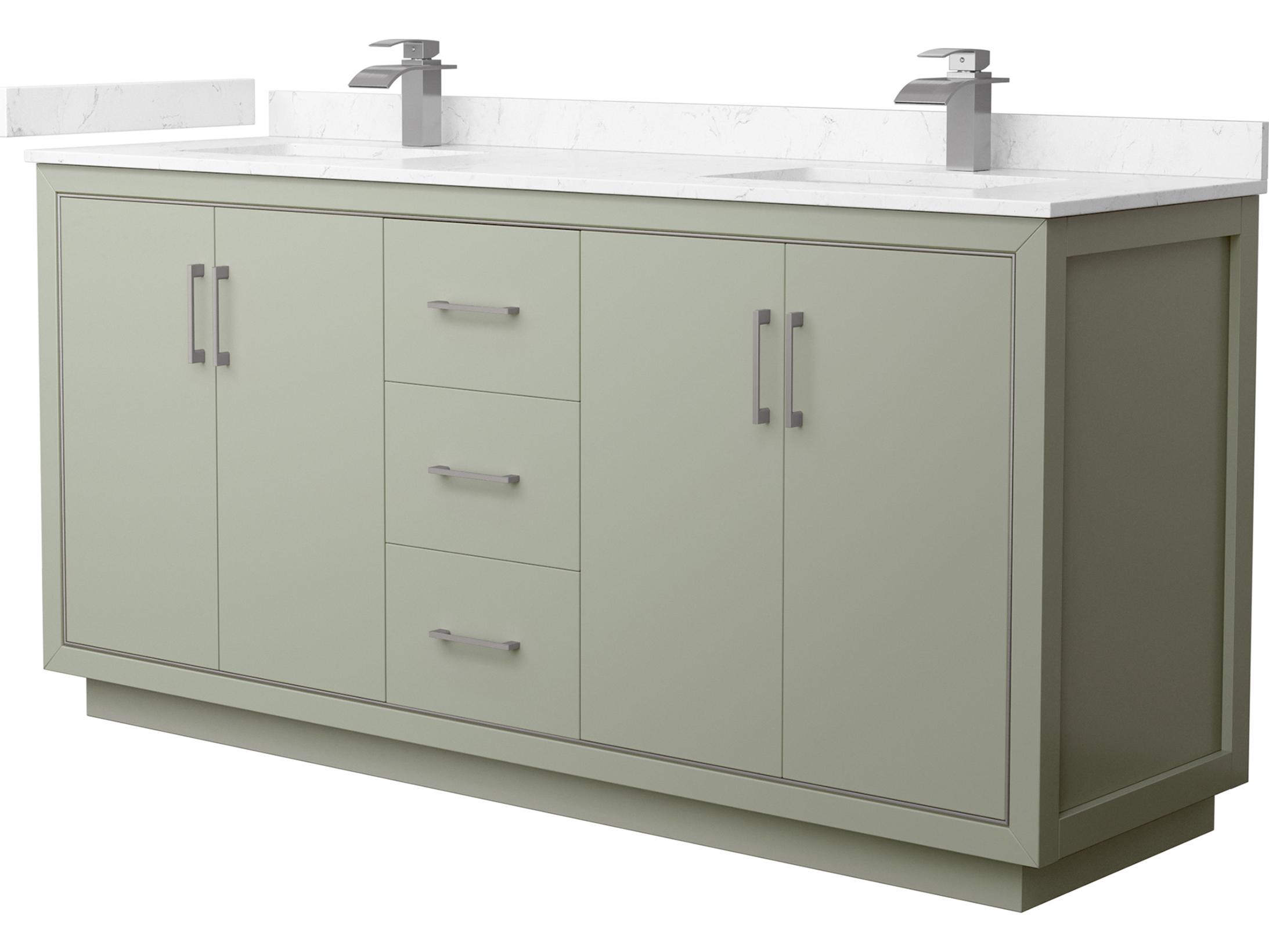 Wyndham Collection Icon 72" Light Green Vanity
