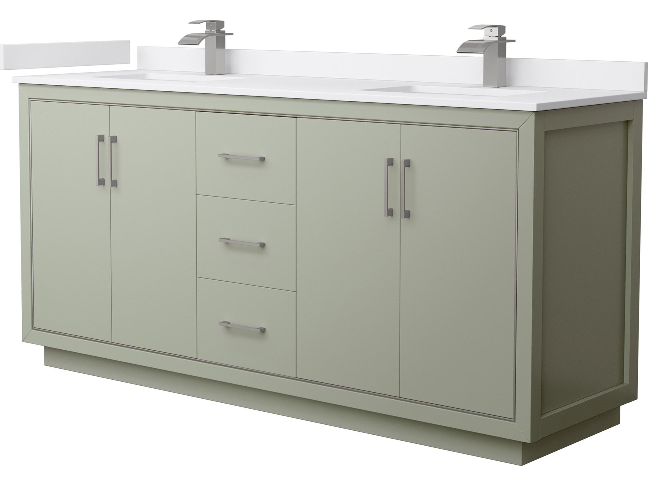 Wyndham Collection Icon 72" Light Green Vanity