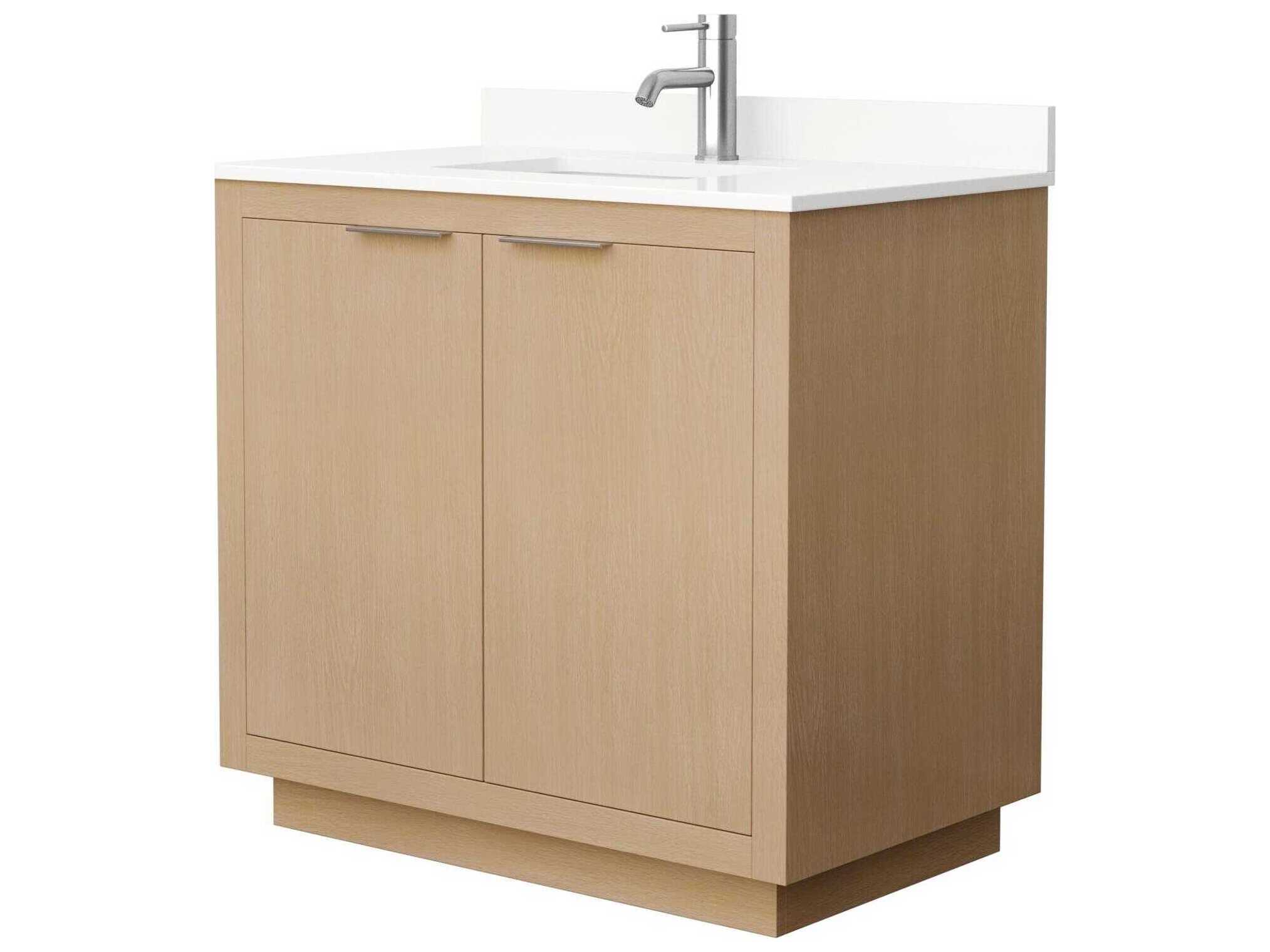 Wyndham Collection Maroni 36" Light Straw Vanity