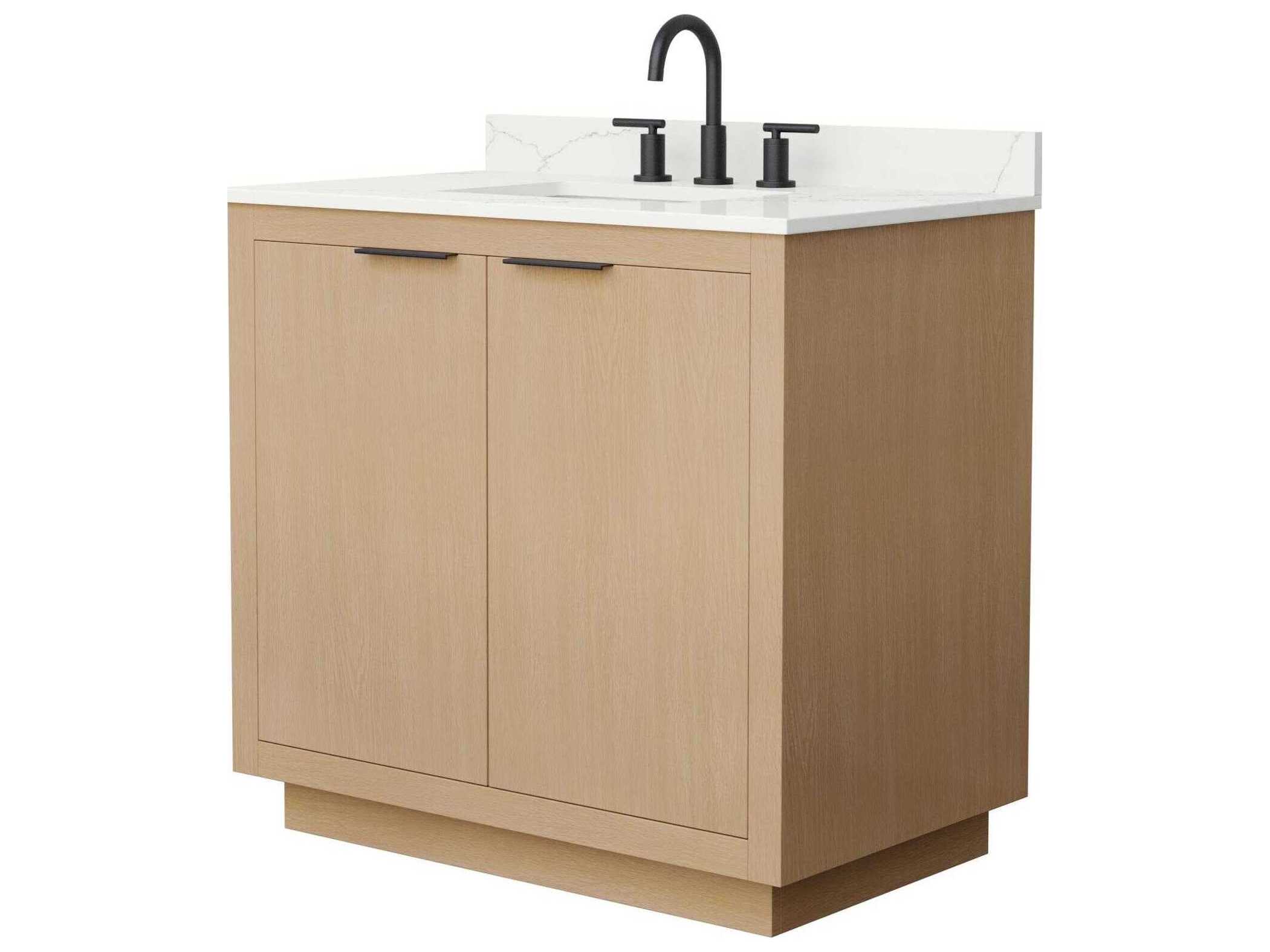 Wyndham Collection Maroni 36" Light Straw Vanity