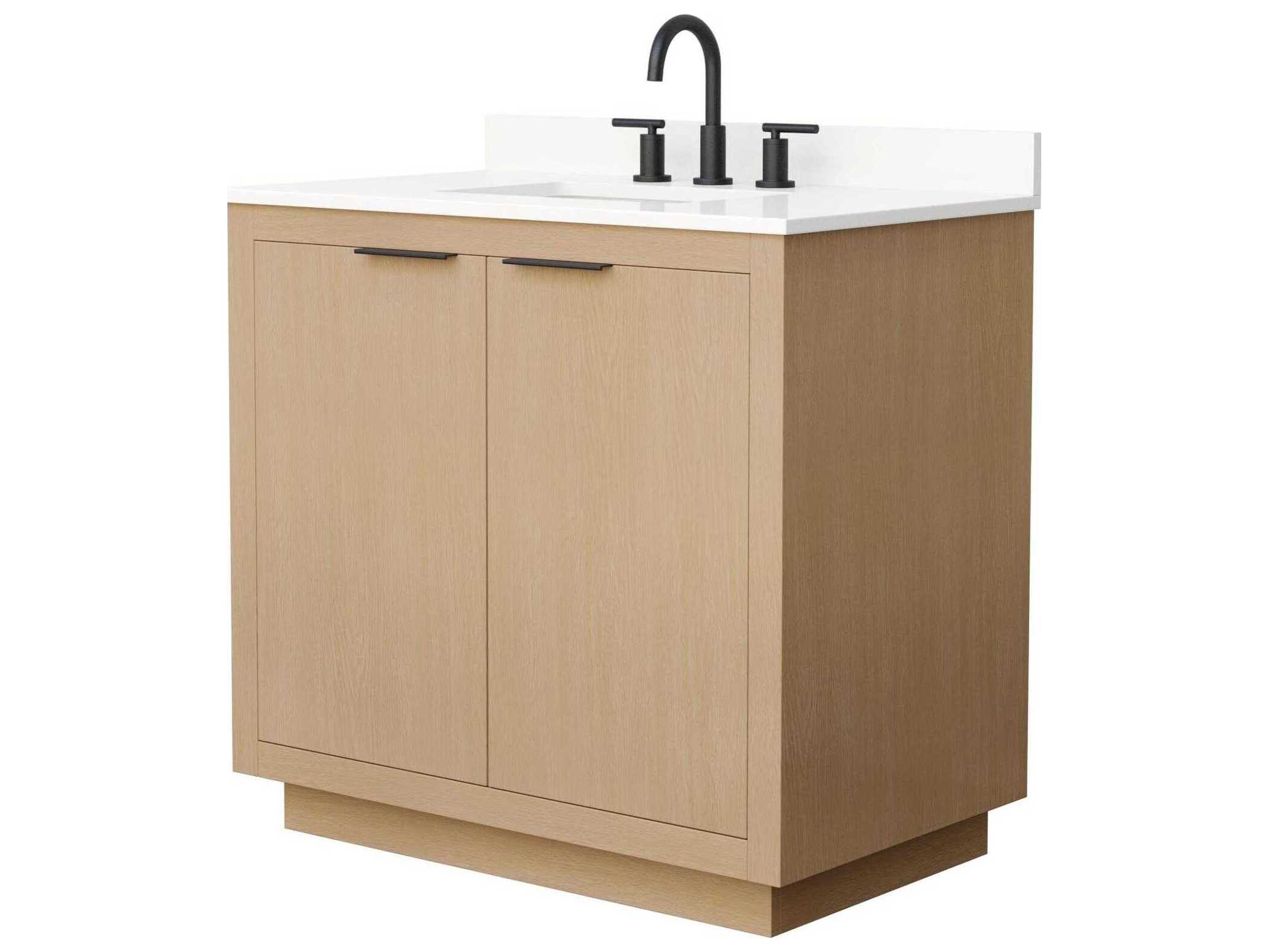 Wyndham Collection Maroni 36" Light Straw Vanity