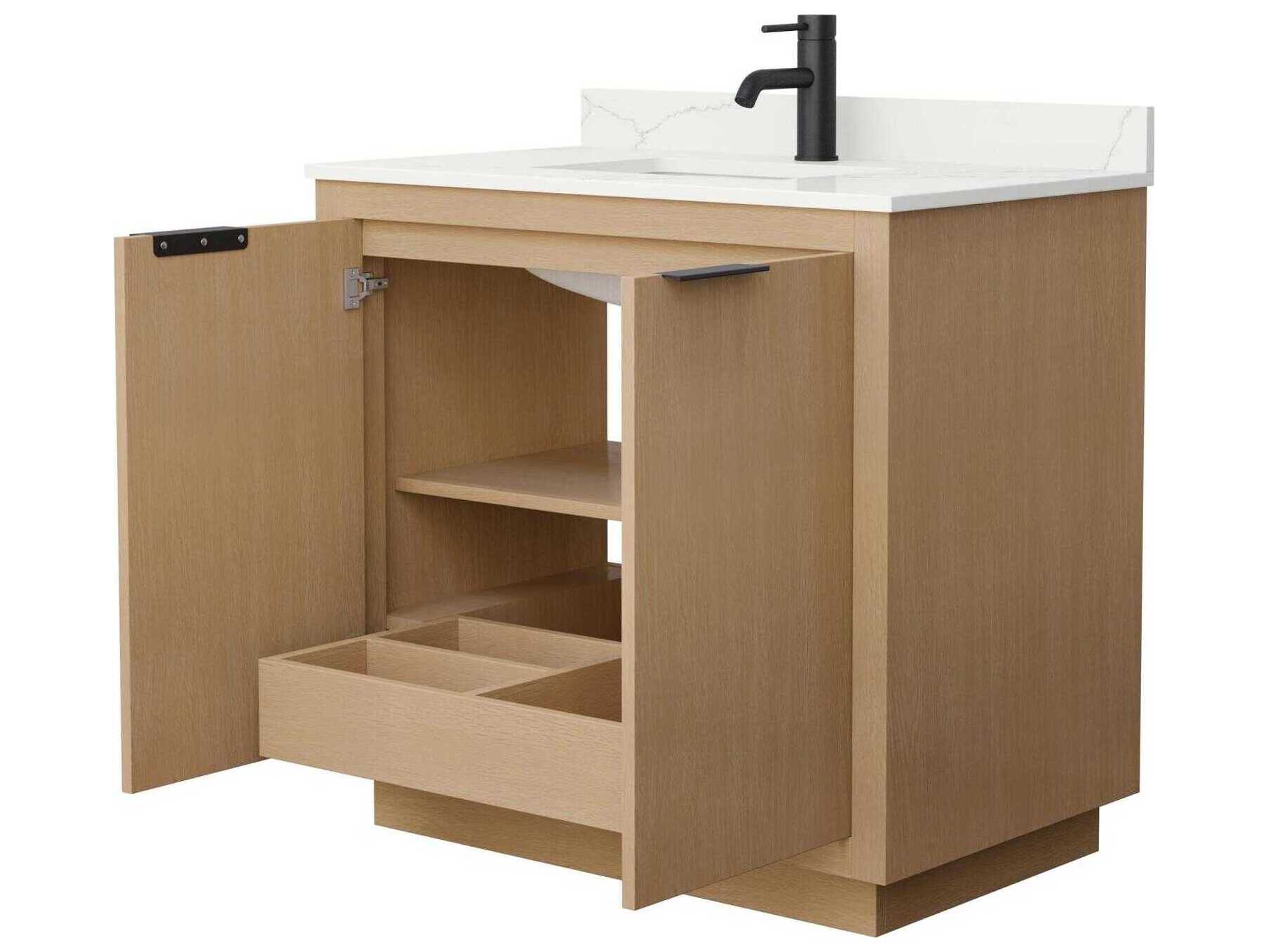 Wyndham Collection Maroni 36" Light Straw Vanity