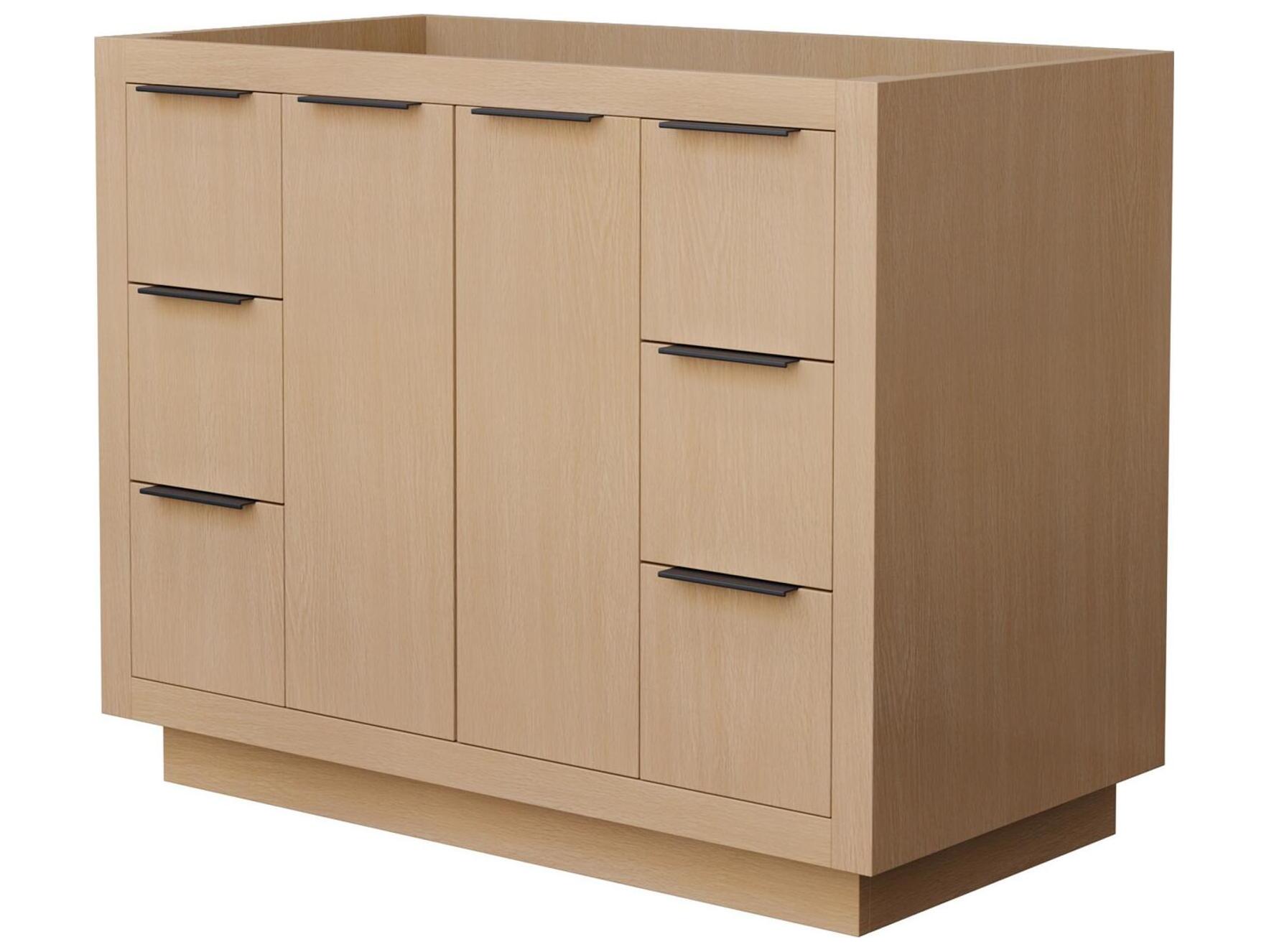 Wyndham Collection Maroni 41" Light Straw Vanity