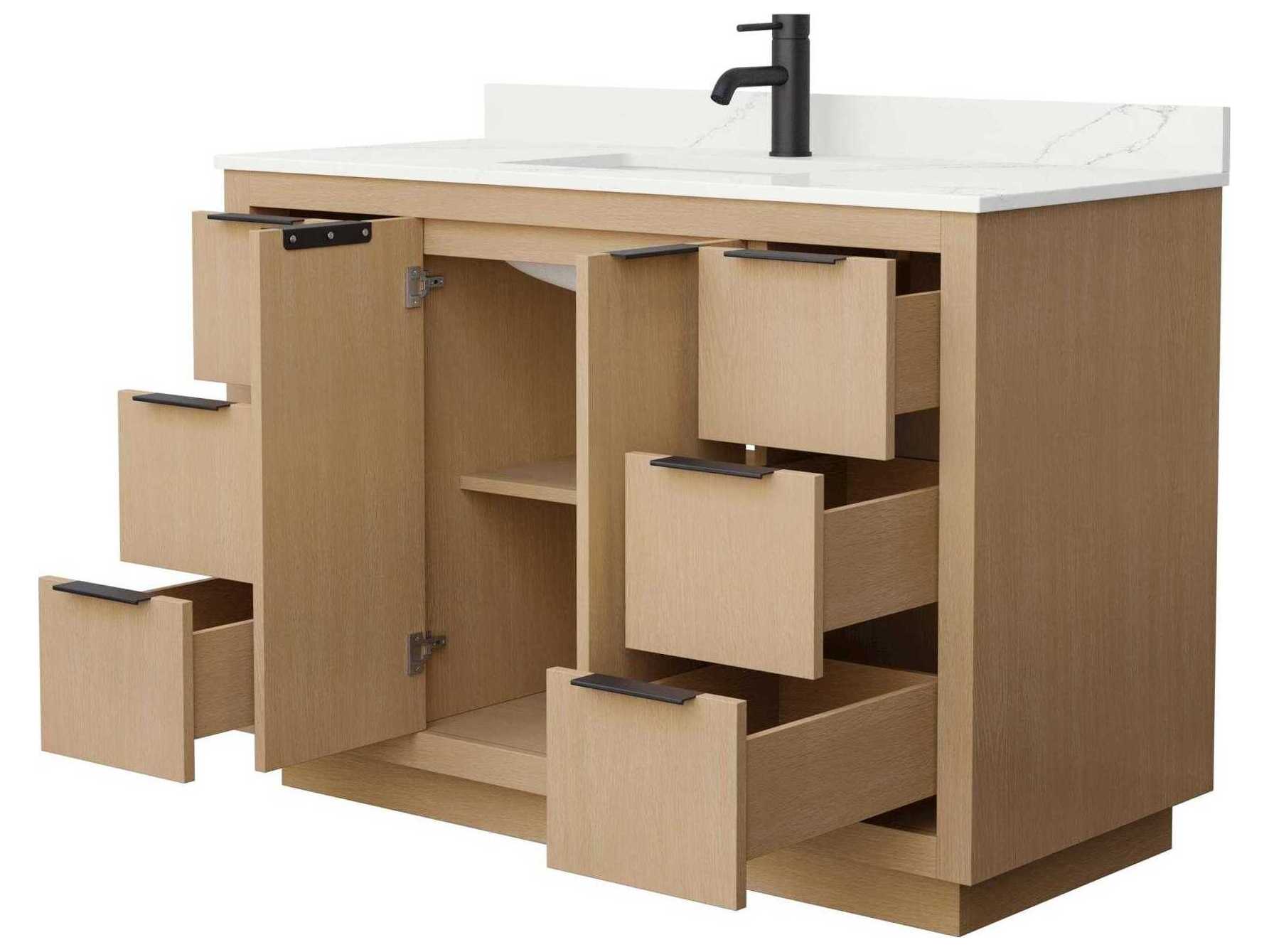 Wyndham Collection Maroni 48" Light Straw Vanity