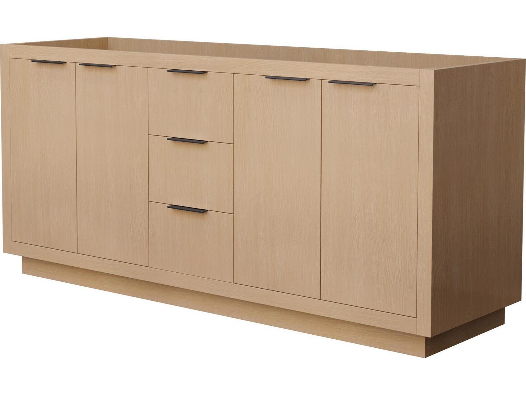 Wyndham Collection Maroni 71" Light Straw Vanity