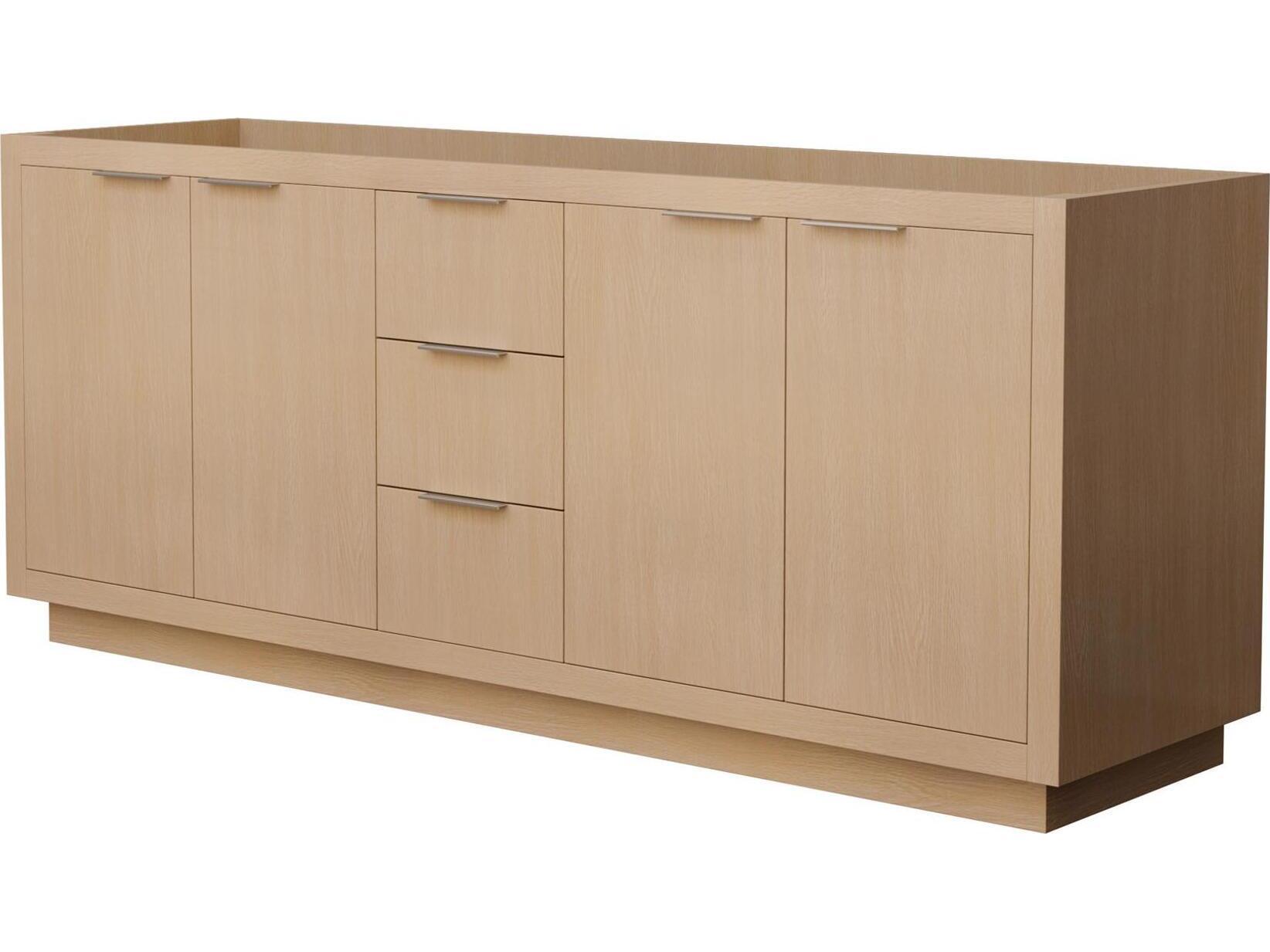 Wyndham Collection Maroni 79" Light Straw Vanity