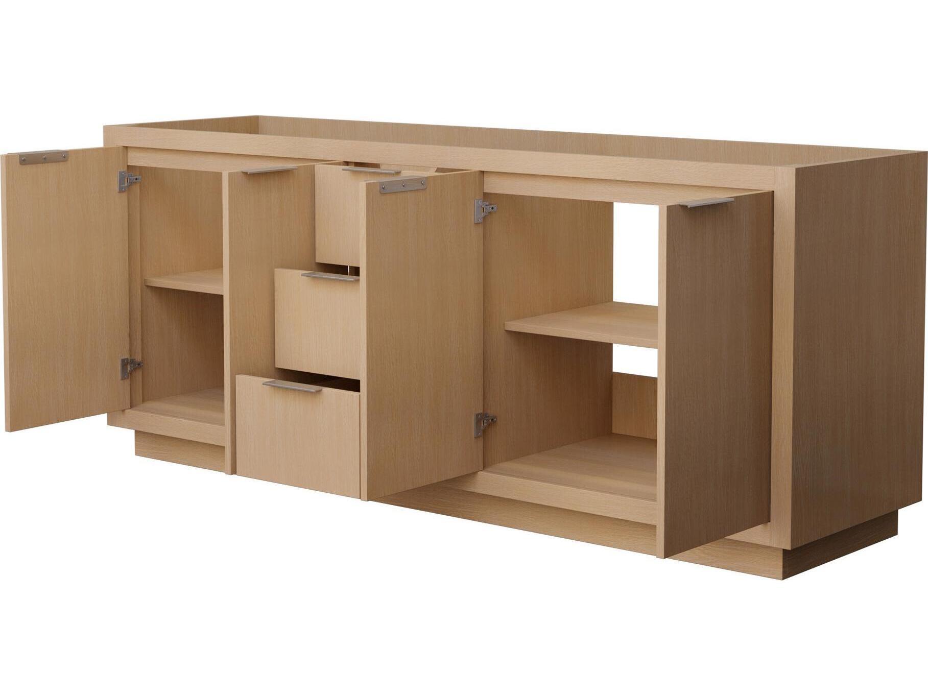 Wyndham Collection Maroni 79" Light Straw Vanity