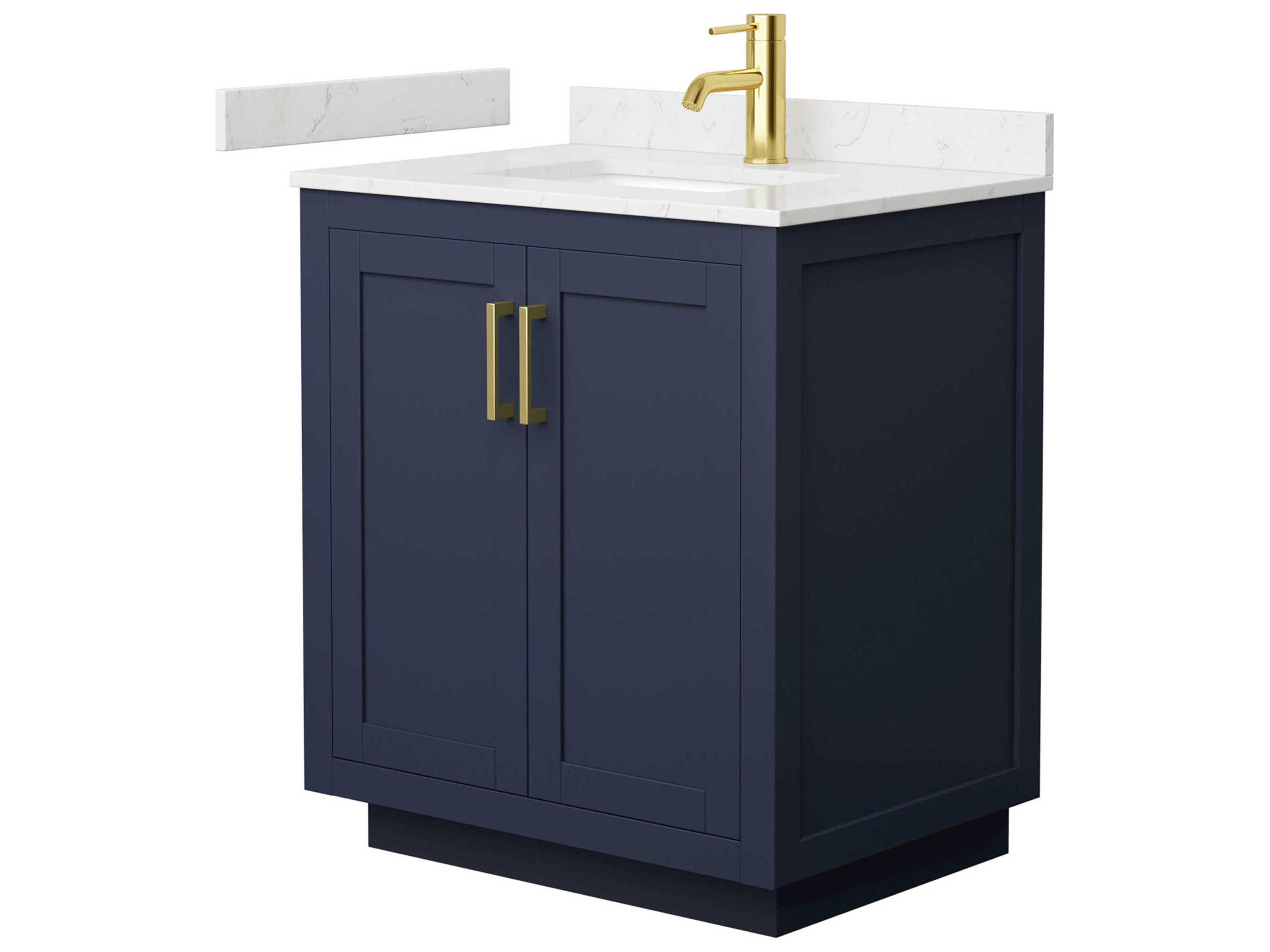 Wyndham Collection Miranda 30" Dark Blue Vanity