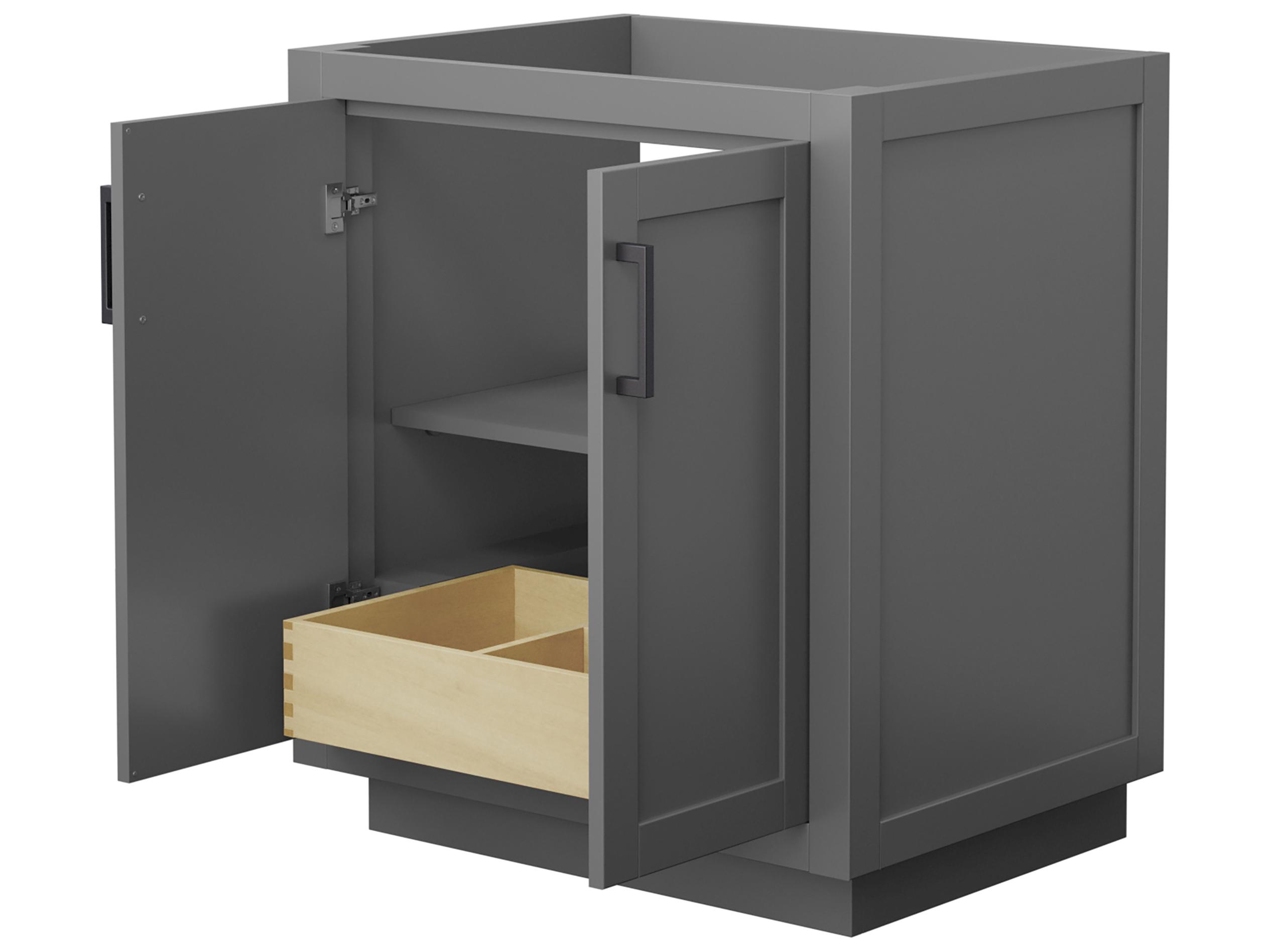 Wyndham Collection Miranda 29" Dark Gray Vanity