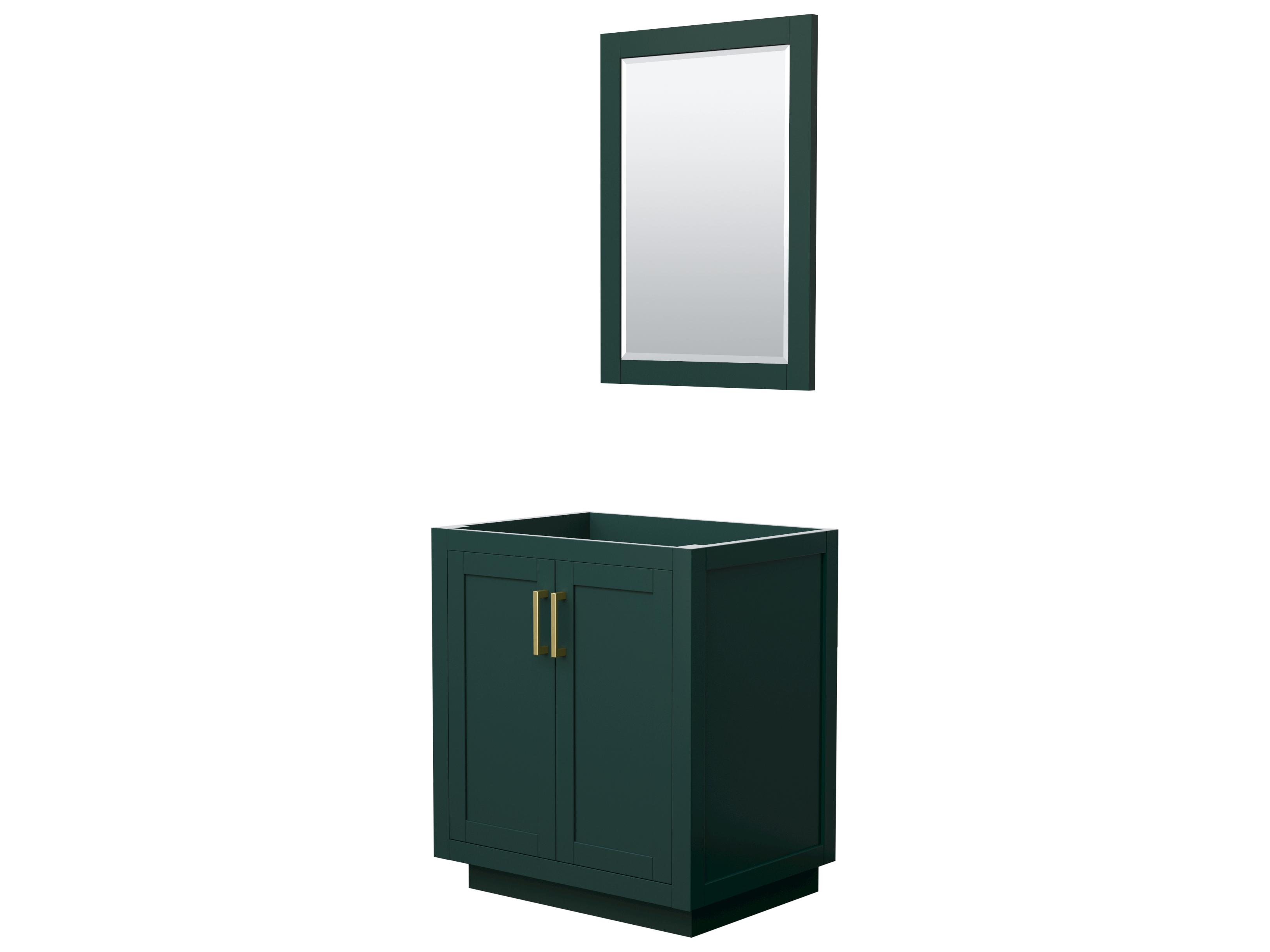 Wyndham Collection Miranda 29" Green Vanity with 24" Mirror