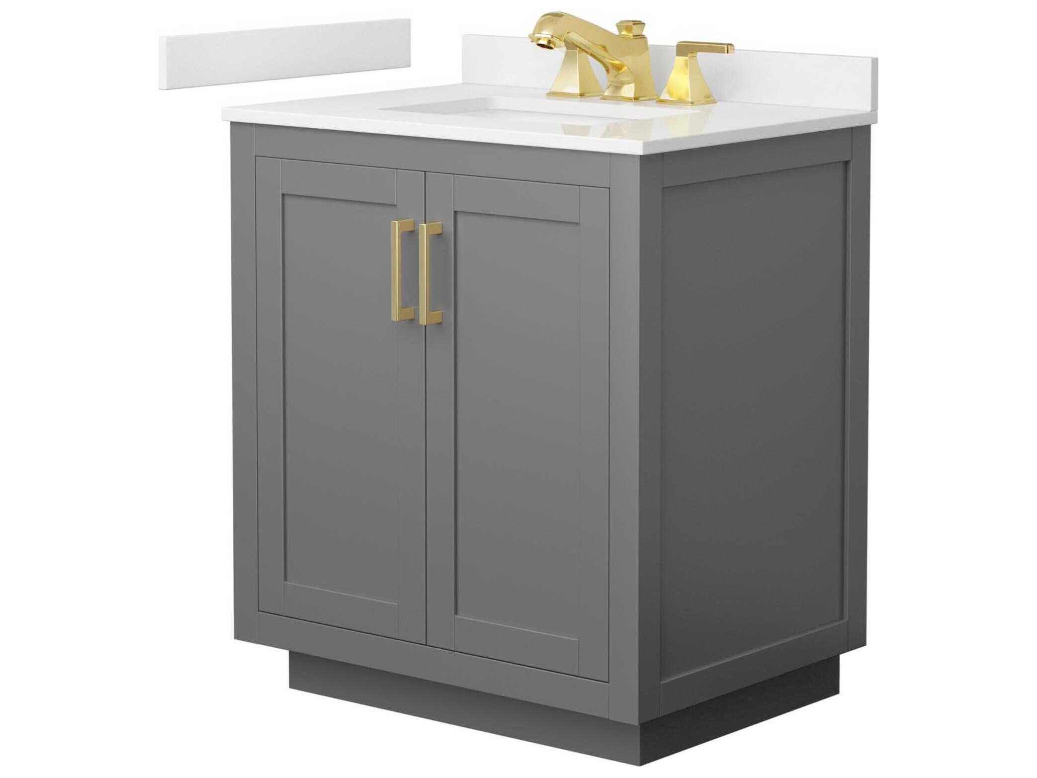 Wyndham Collection Miranda 30" Dark Gray Vanity