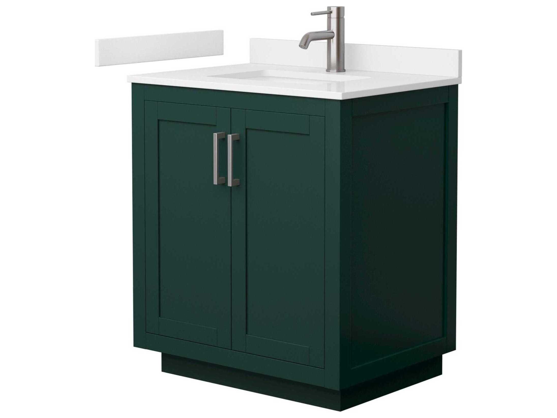 Wyndham Collection Miranda 30" Green Vanity