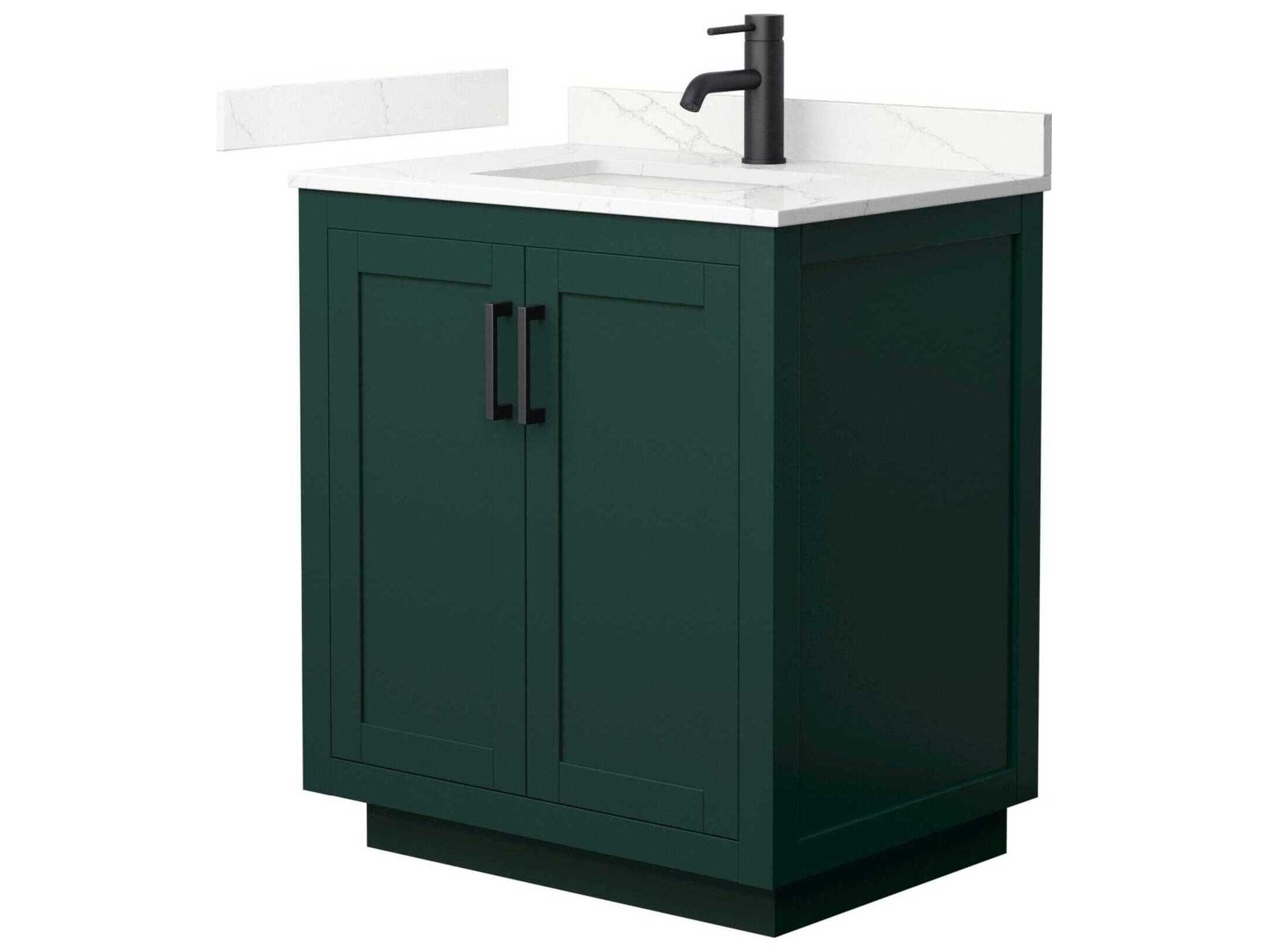 Wyndham Collection Miranda 30" Green Vanity