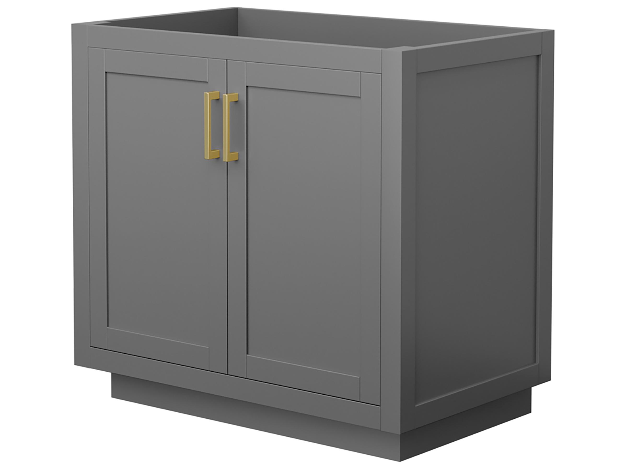 Wyndham Collection Miranda 35" Dark Gray Vanity