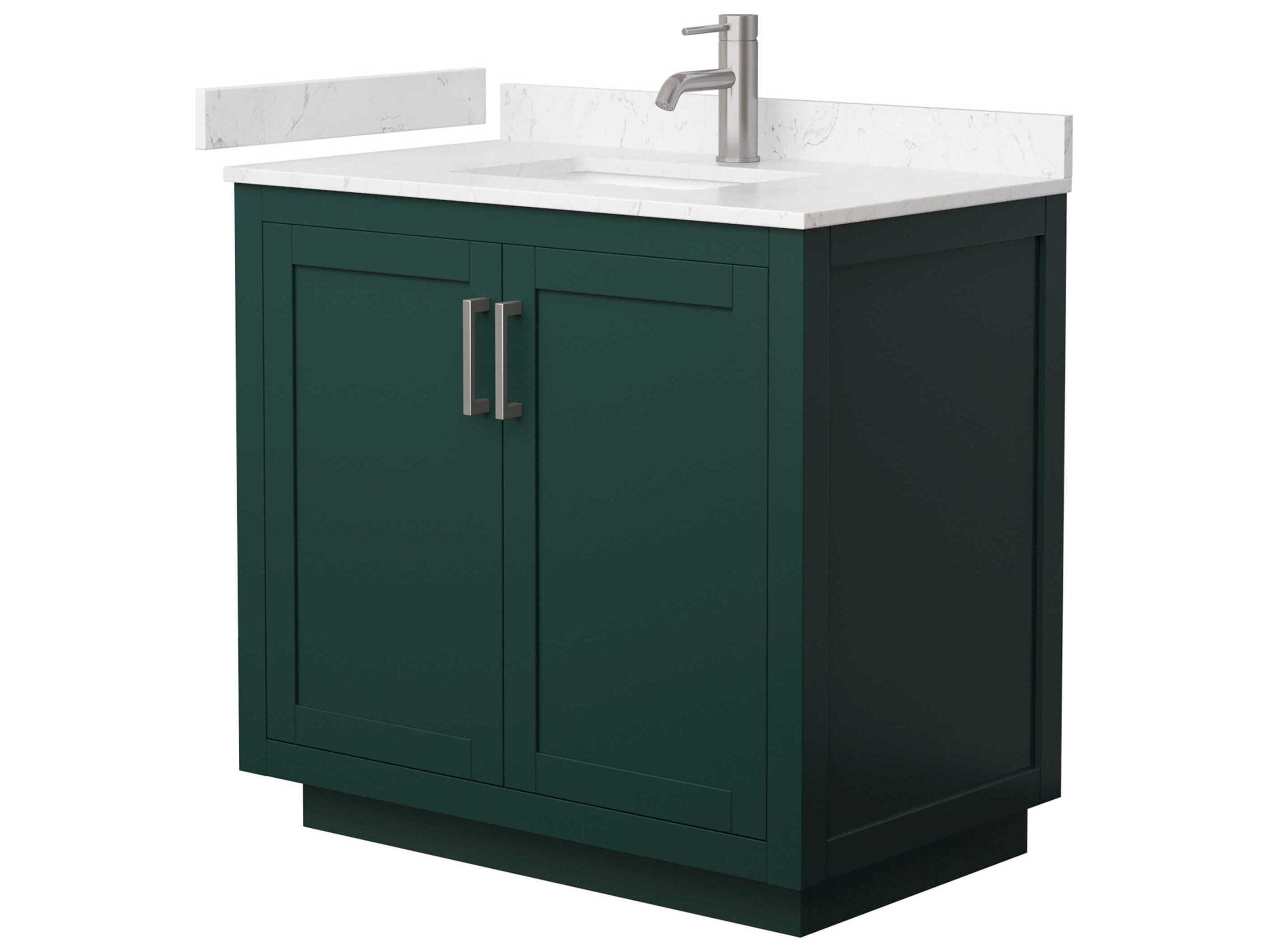 Wyndham Collection Miranda 36" Green Vanity