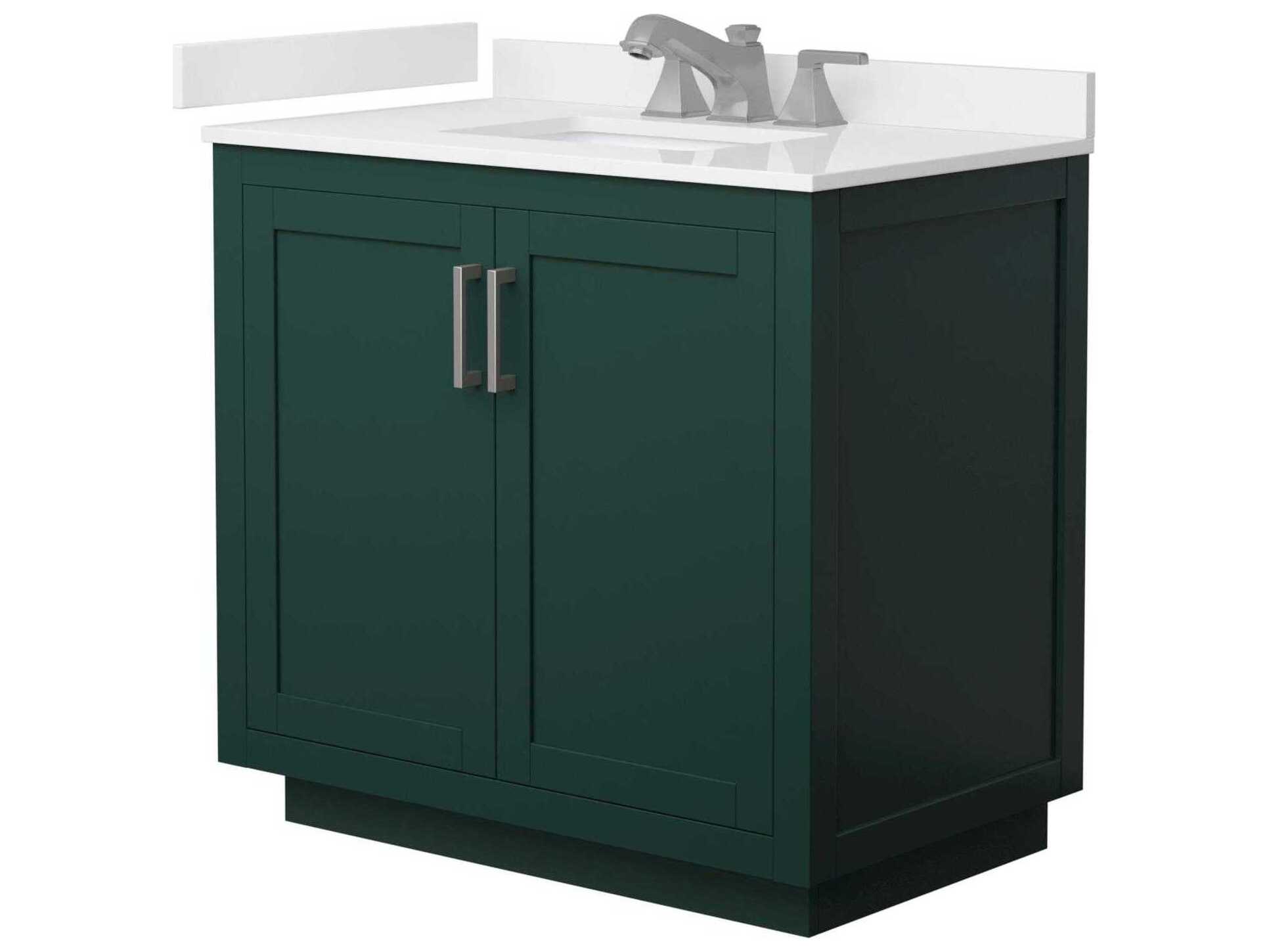Wyndham Collection Miranda 36" Green Vanity