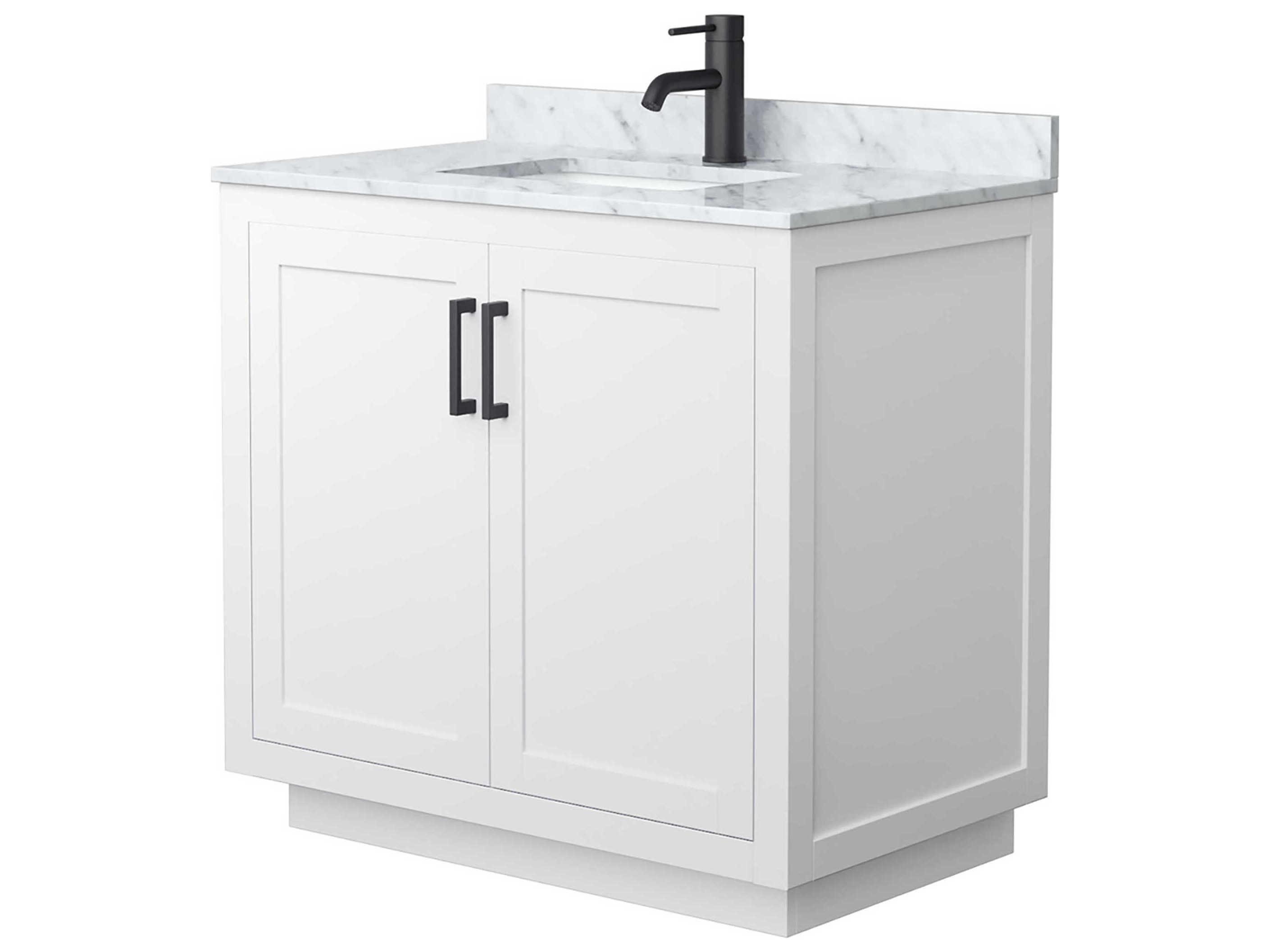 Wyndham Collection Miranda 36" White Vanity
