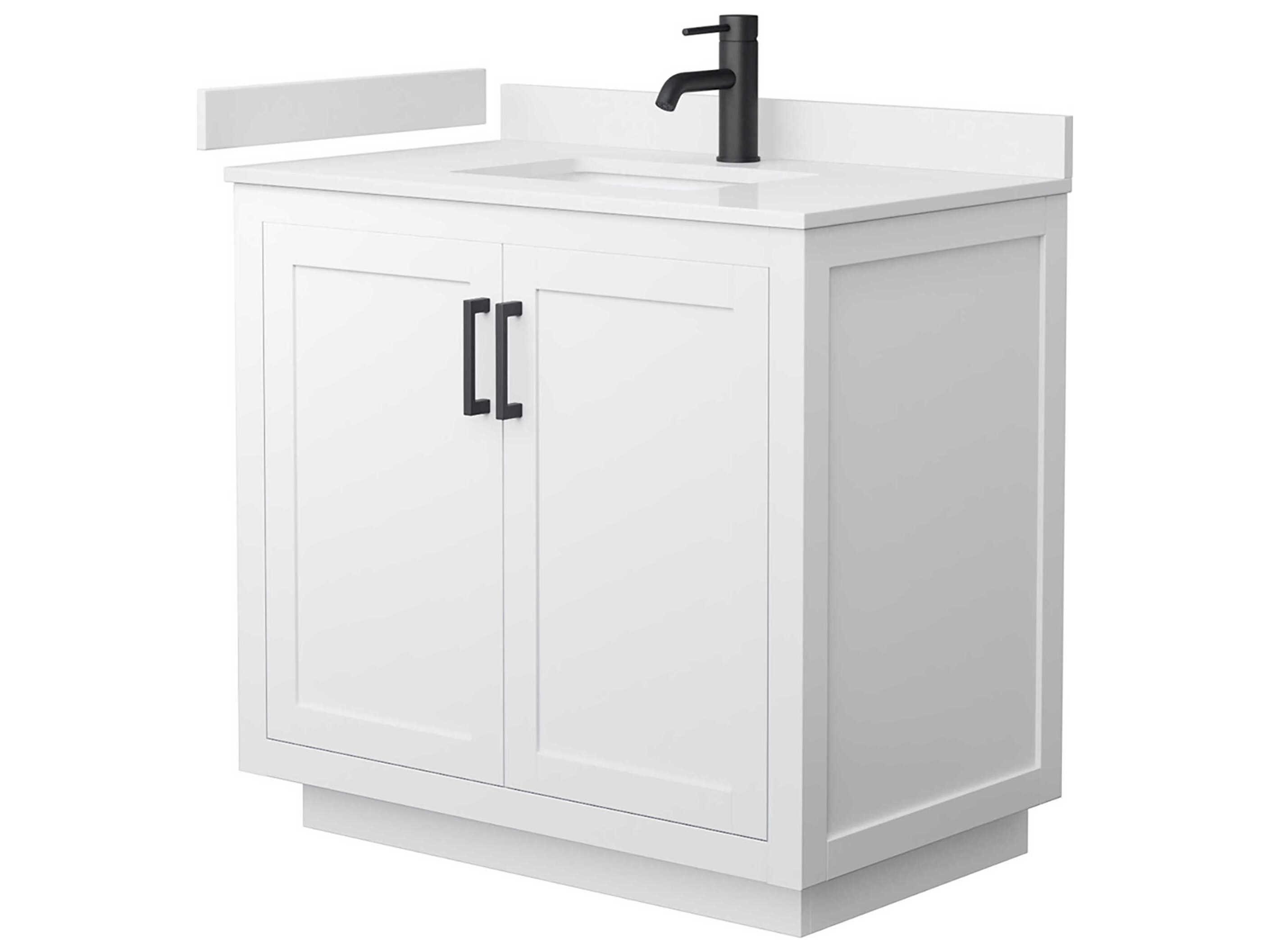 Wyndham Collection Miranda 36" White Vanity