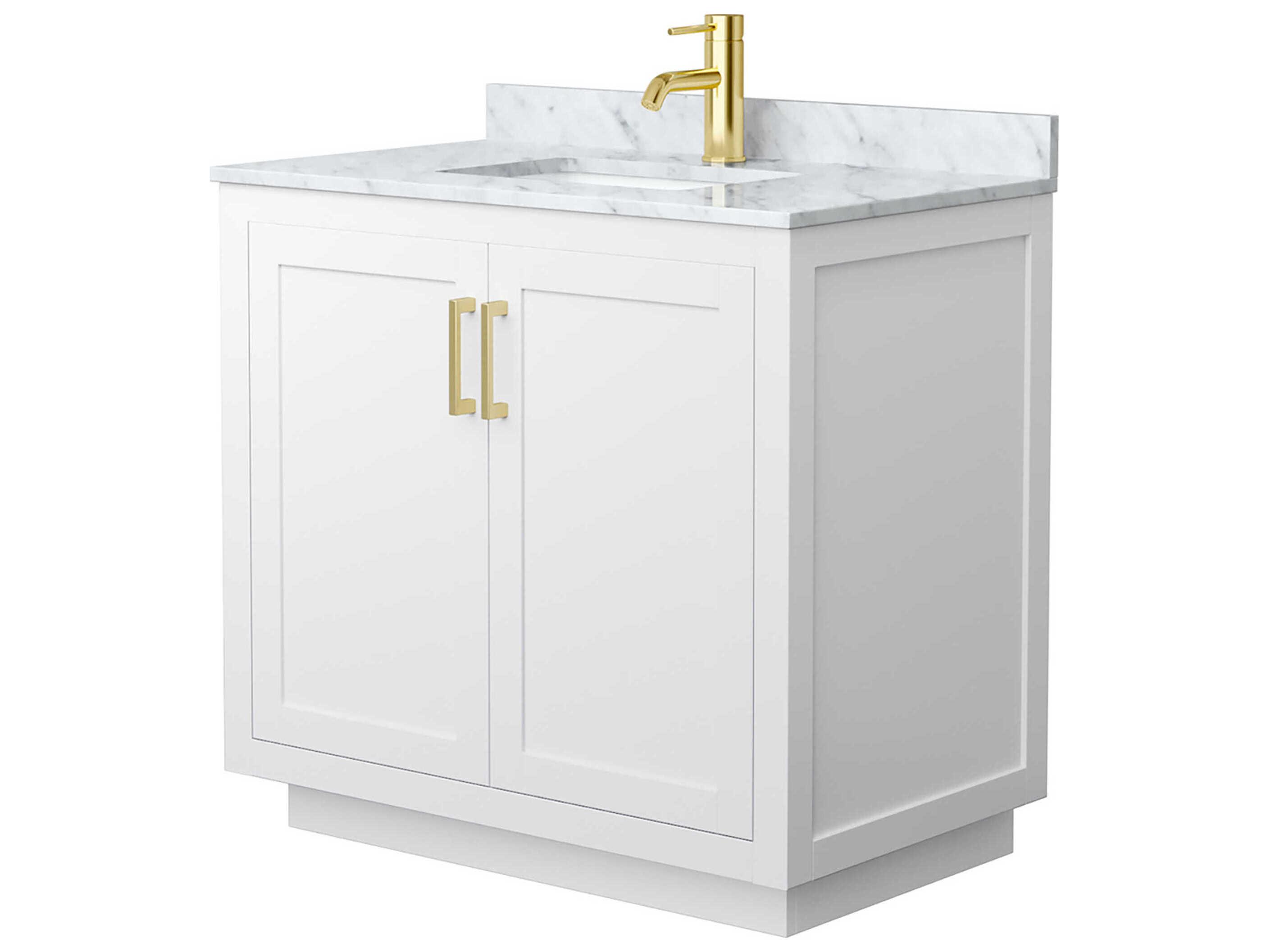 Wyndham Collection Miranda 36" White Vanity