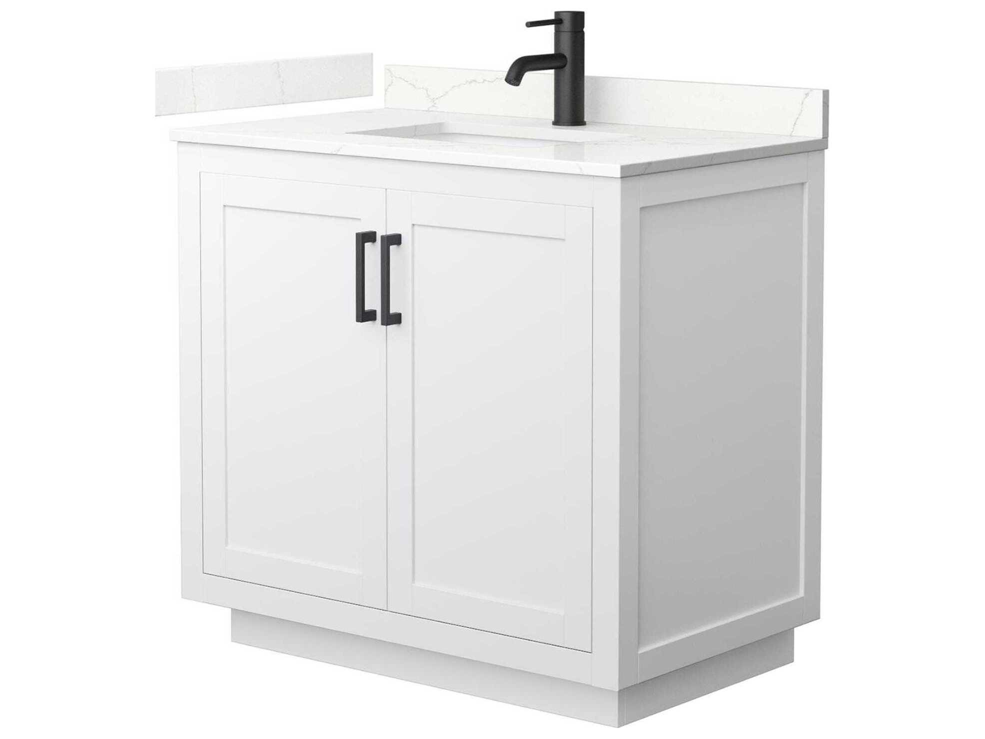 Wyndham Collection Miranda 36" White Vanity