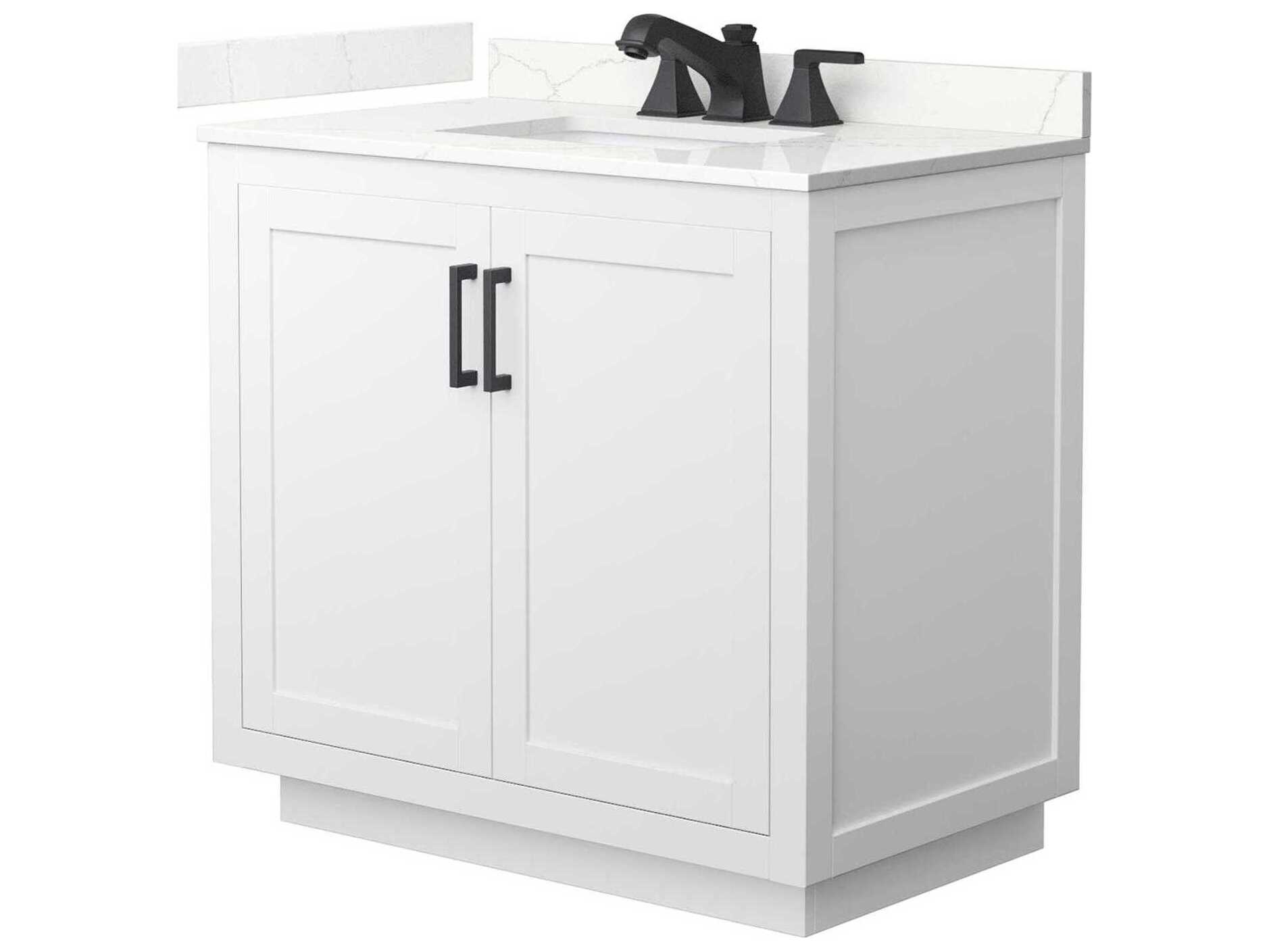 Wyndham Collection Miranda 36" White Vanity