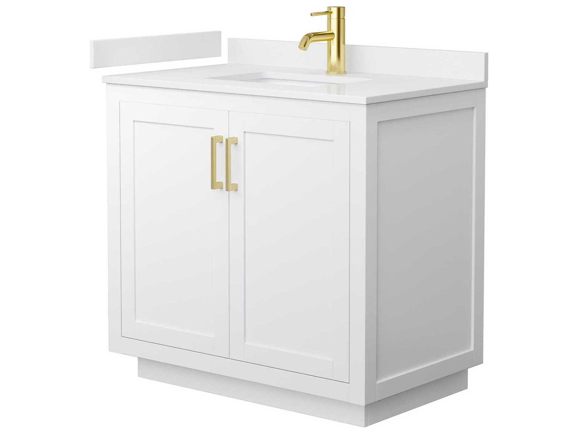 Wyndham Collection Miranda 36" White Vanity