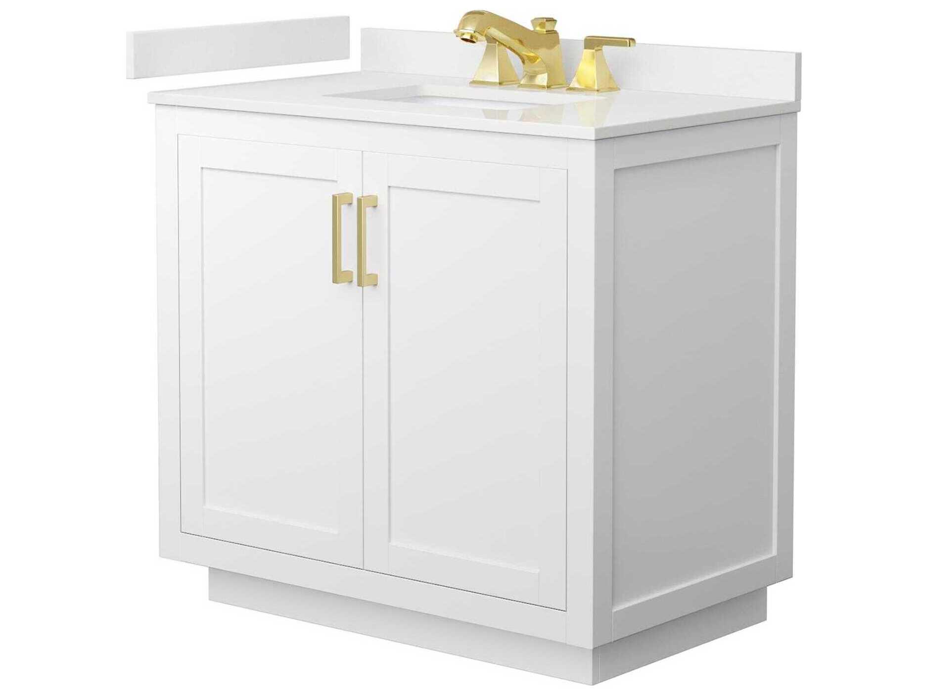Wyndham Collection Miranda 36" White Vanity