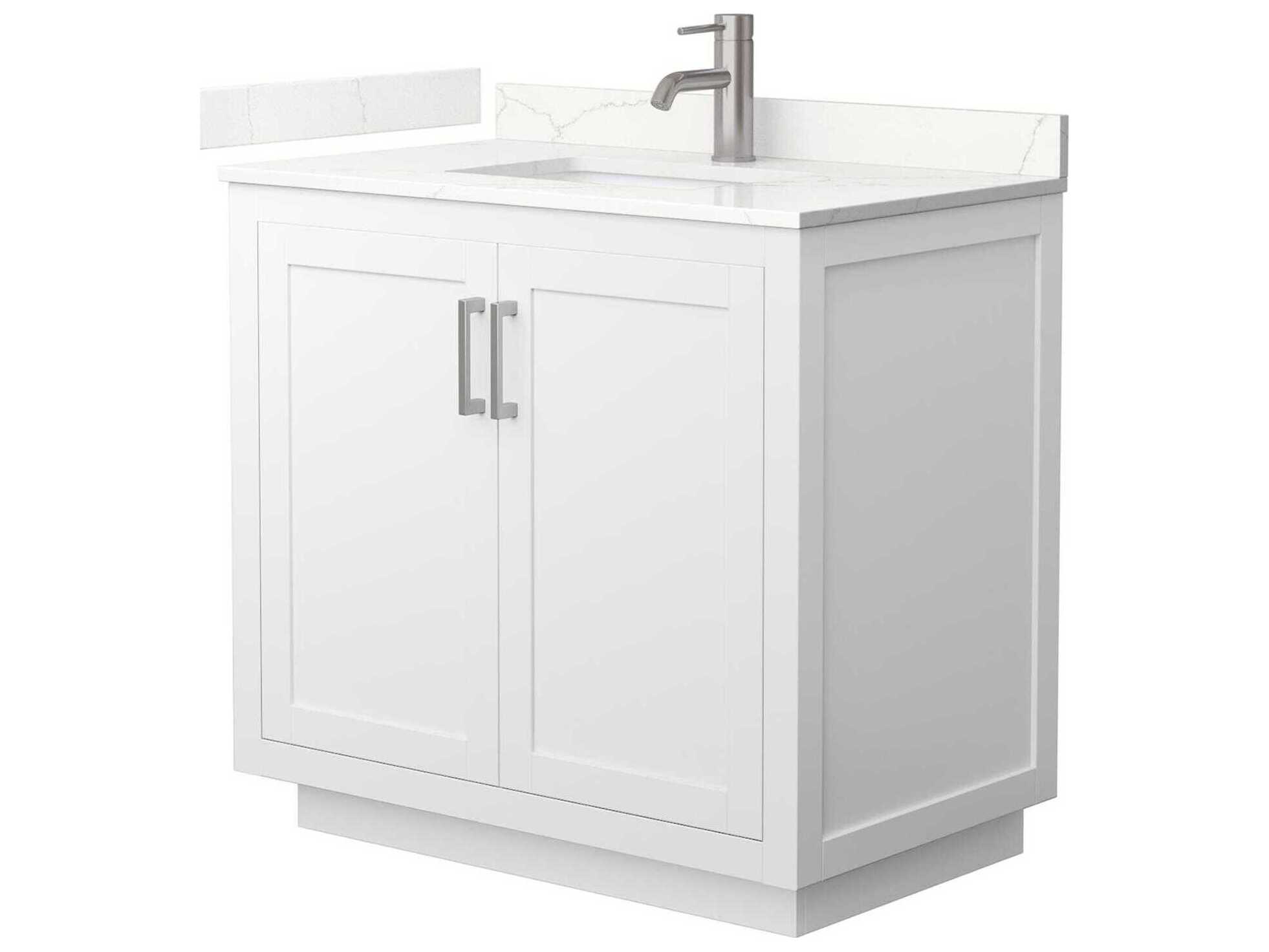 Wyndham Collection Miranda 36" White Vanity