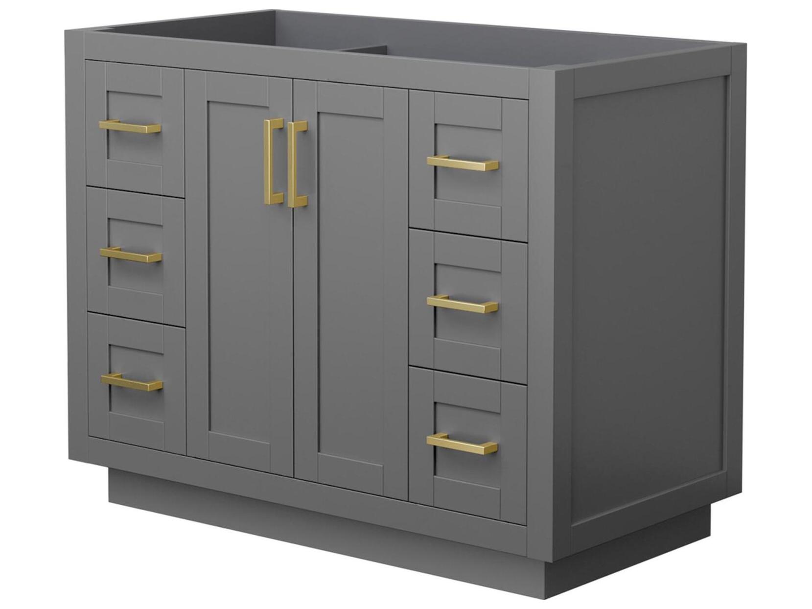 Wyndham Collection Miranda 41" Dark Gray Vanity