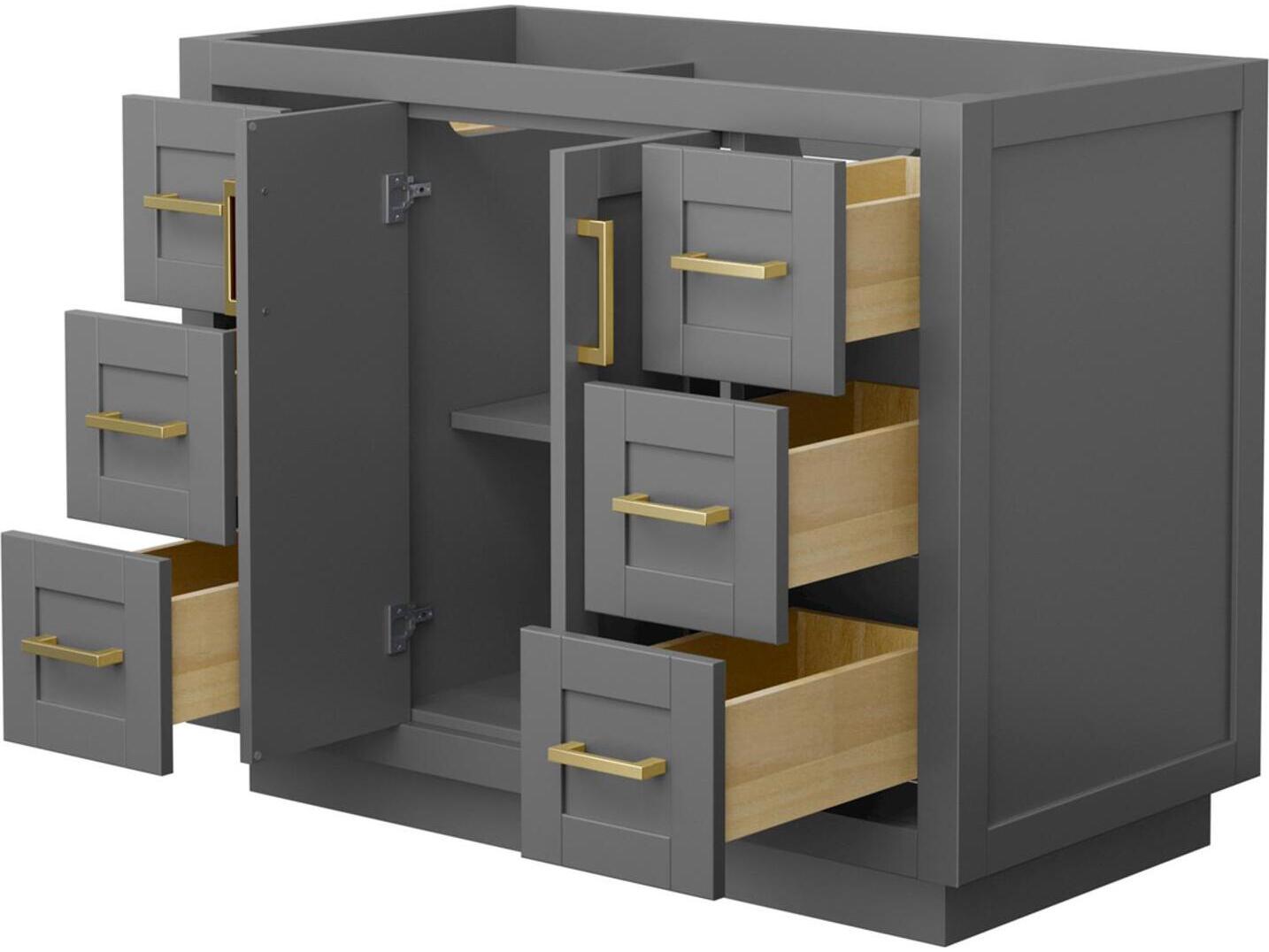 Wyndham Collection Miranda 41" Dark Gray Vanity