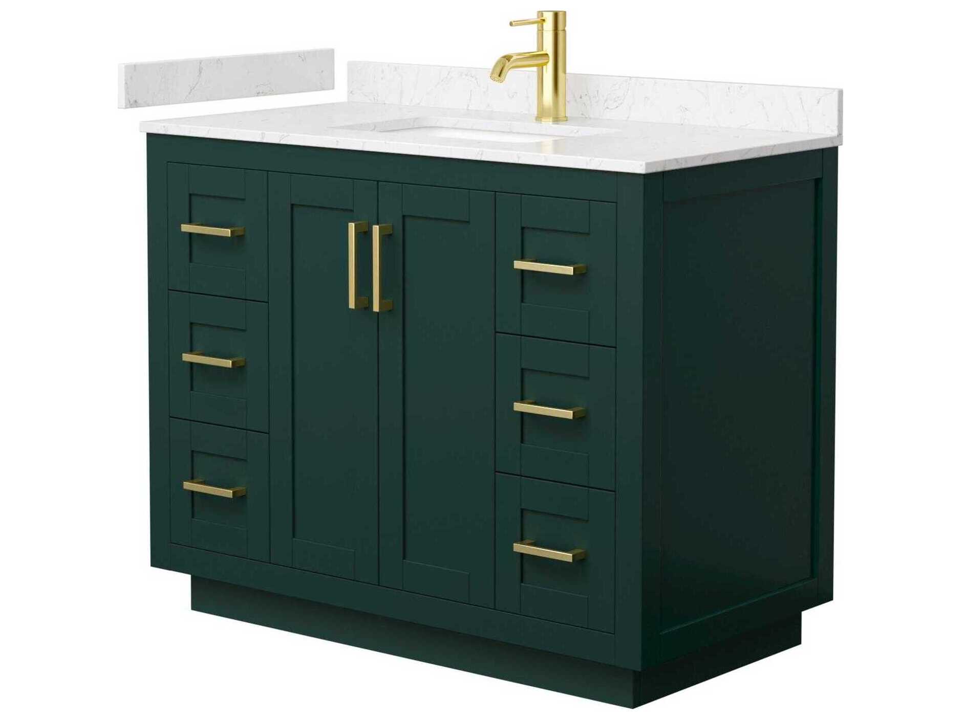 Wyndham Collection Miranda 42" Green Vanity