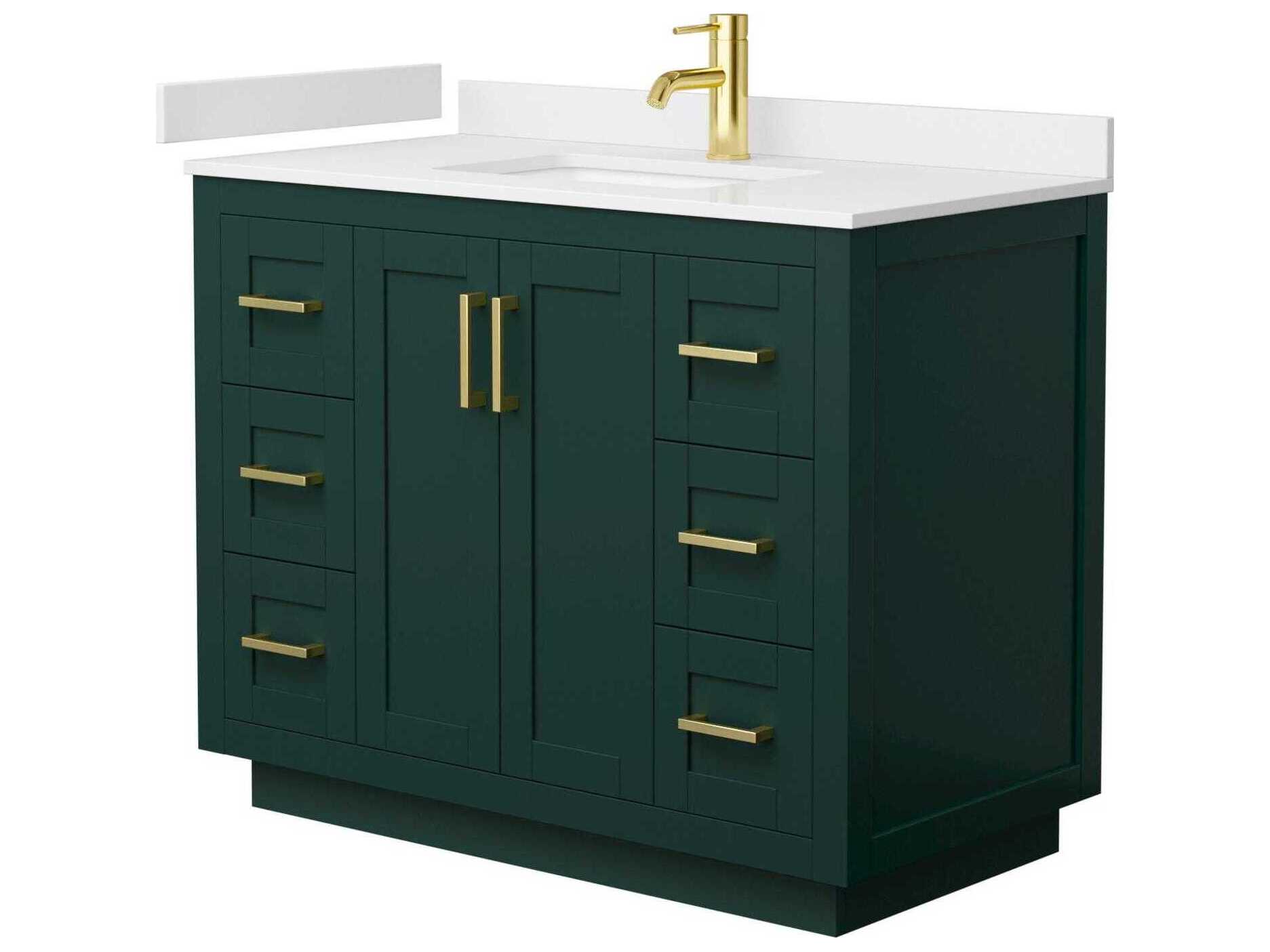 Wyndham Collection Miranda 42" Green Vanity
