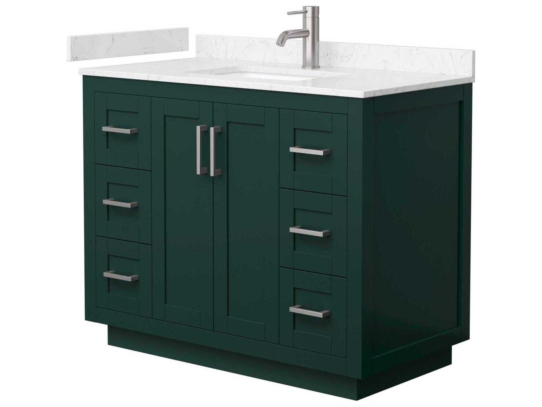 Wyndham Collection Miranda 42" Green Vanity