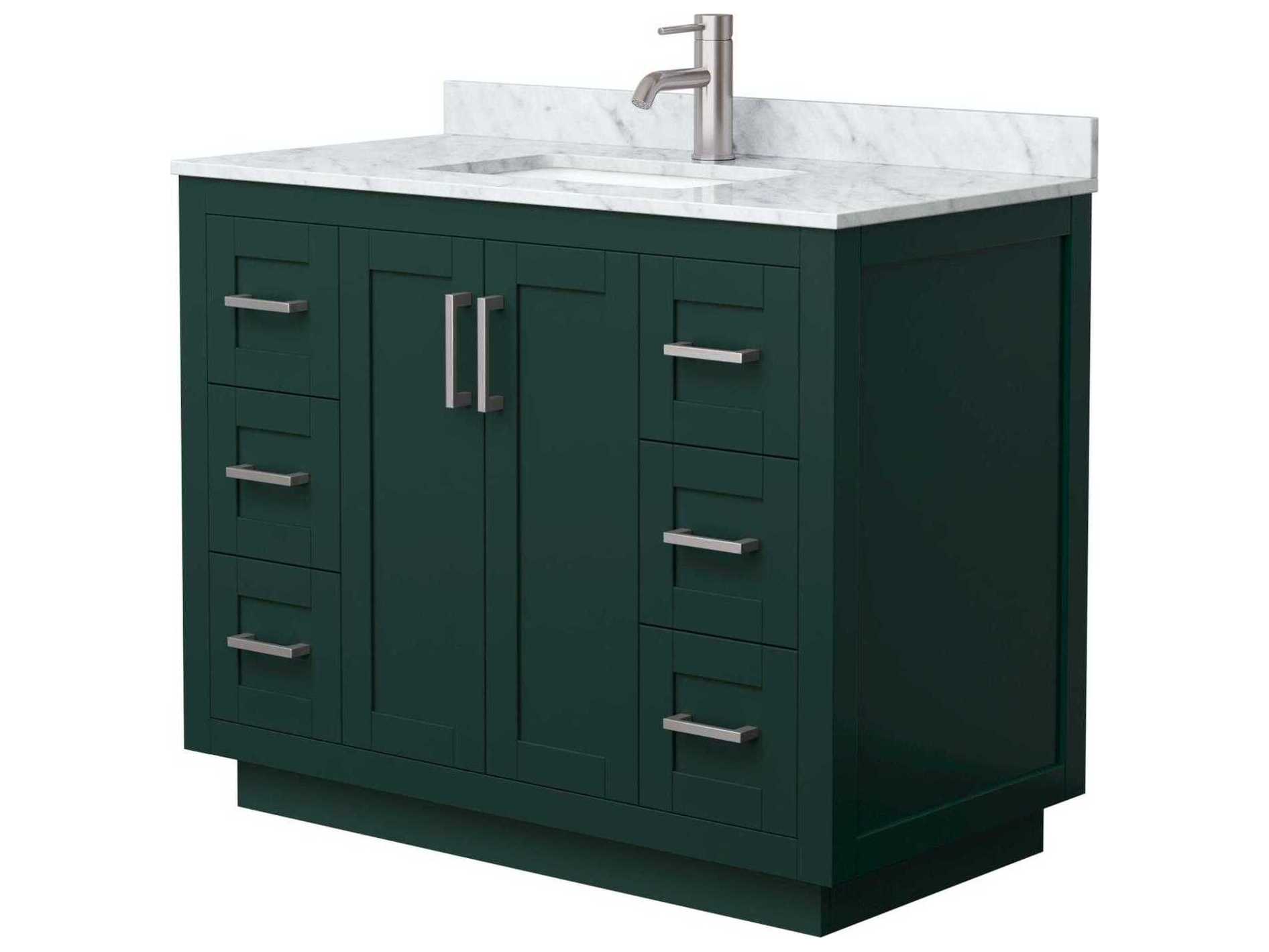 Wyndham Collection Miranda 42" Green Vanity