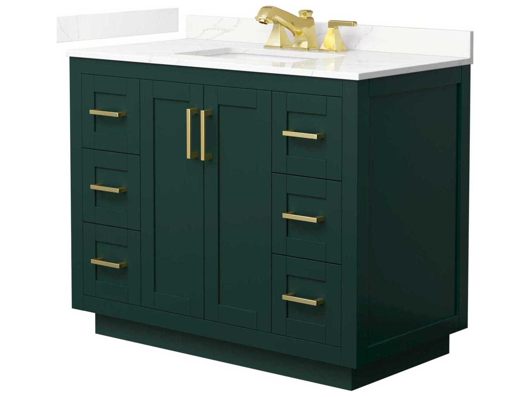 Wyndham Collection Miranda 42" Green Vanity