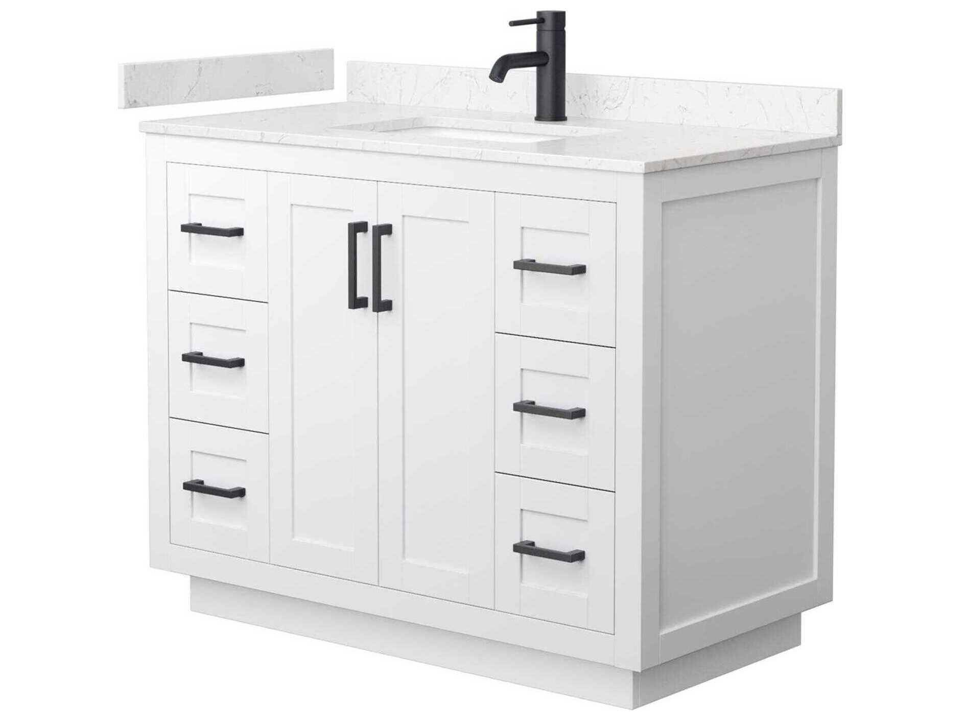 Wyndham Collection Miranda 42" White Vanity