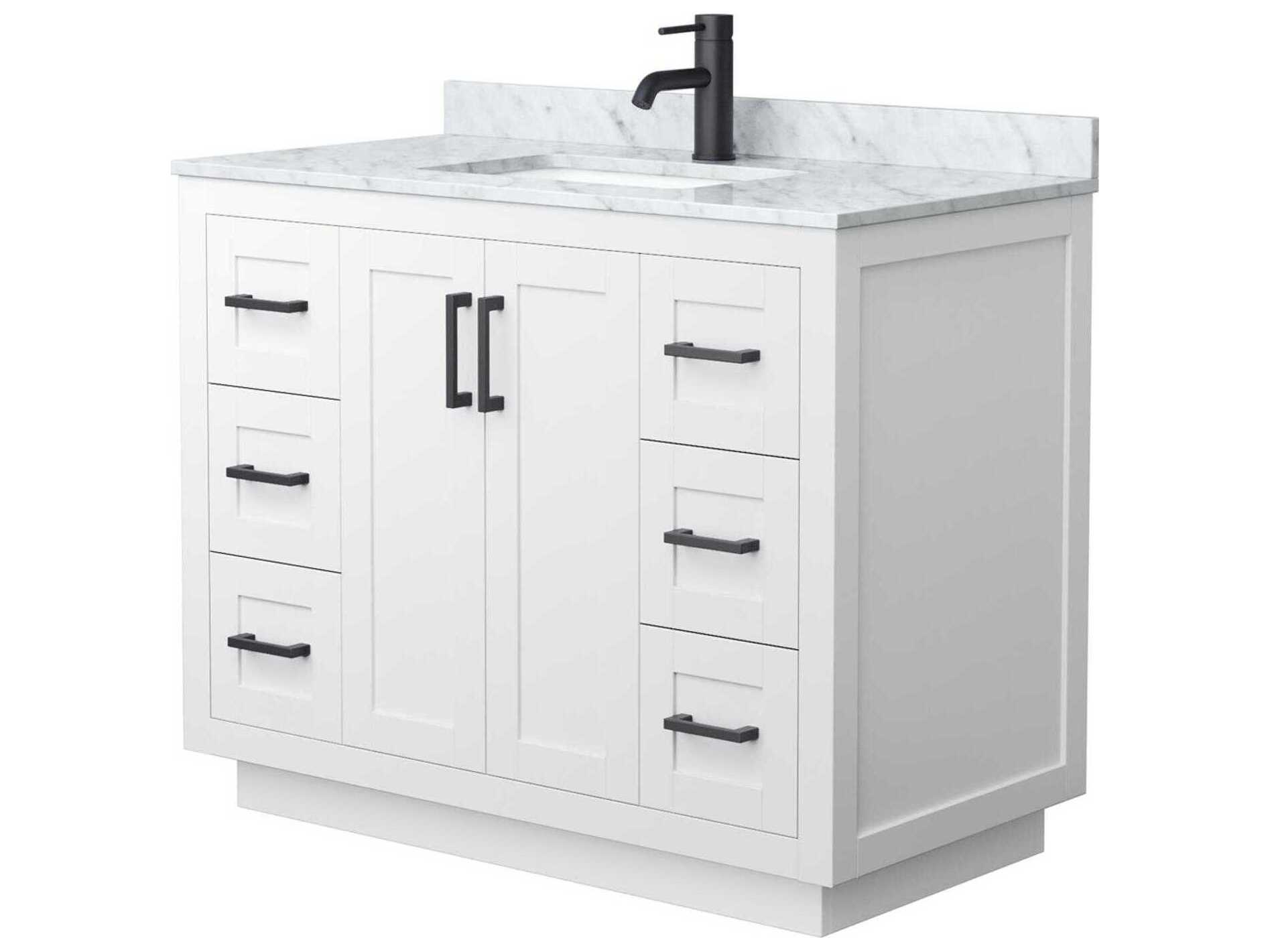 Wyndham Collection Miranda 42" White Vanity