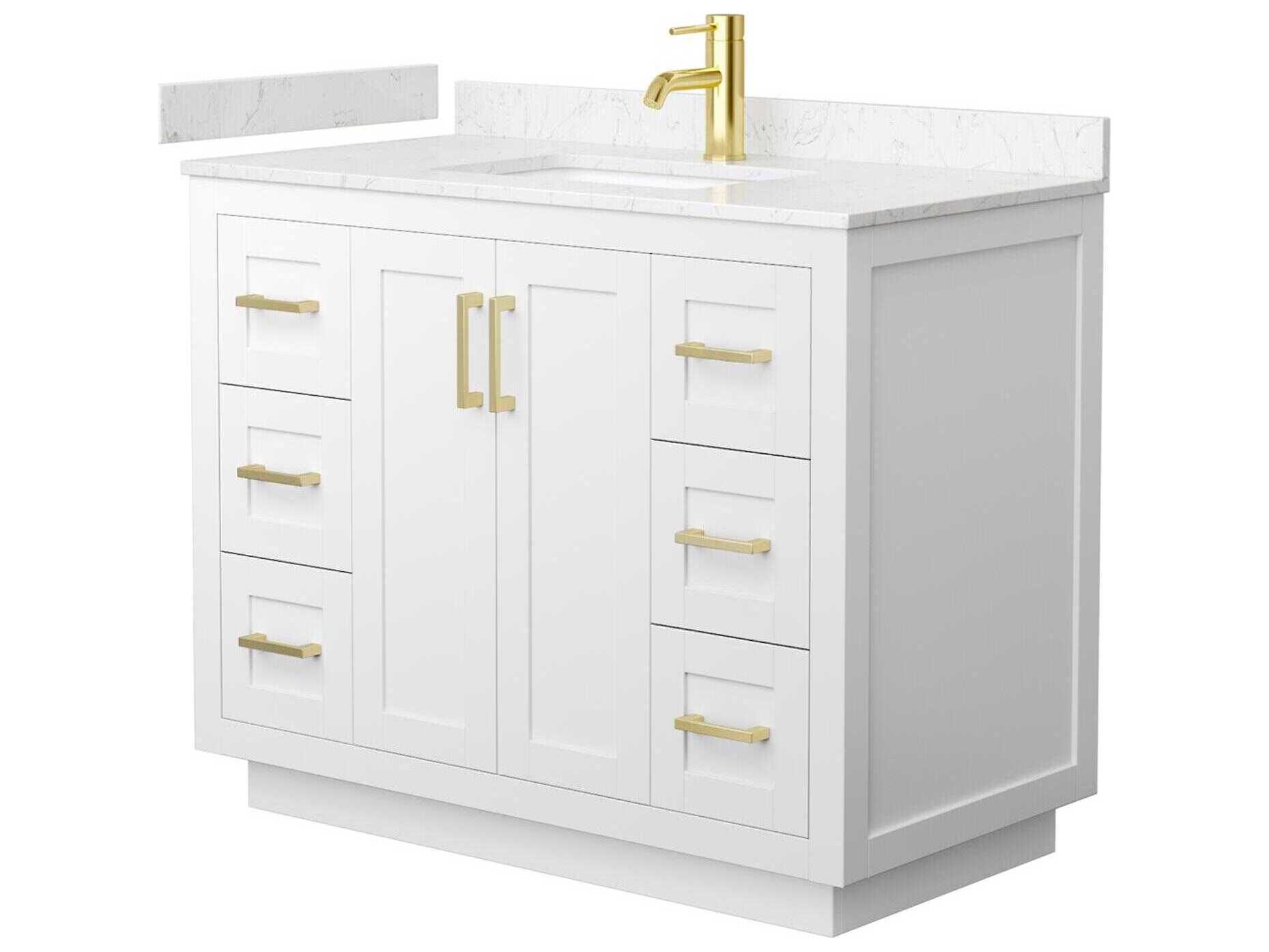 Wyndham Collection Miranda 42" White Vanity