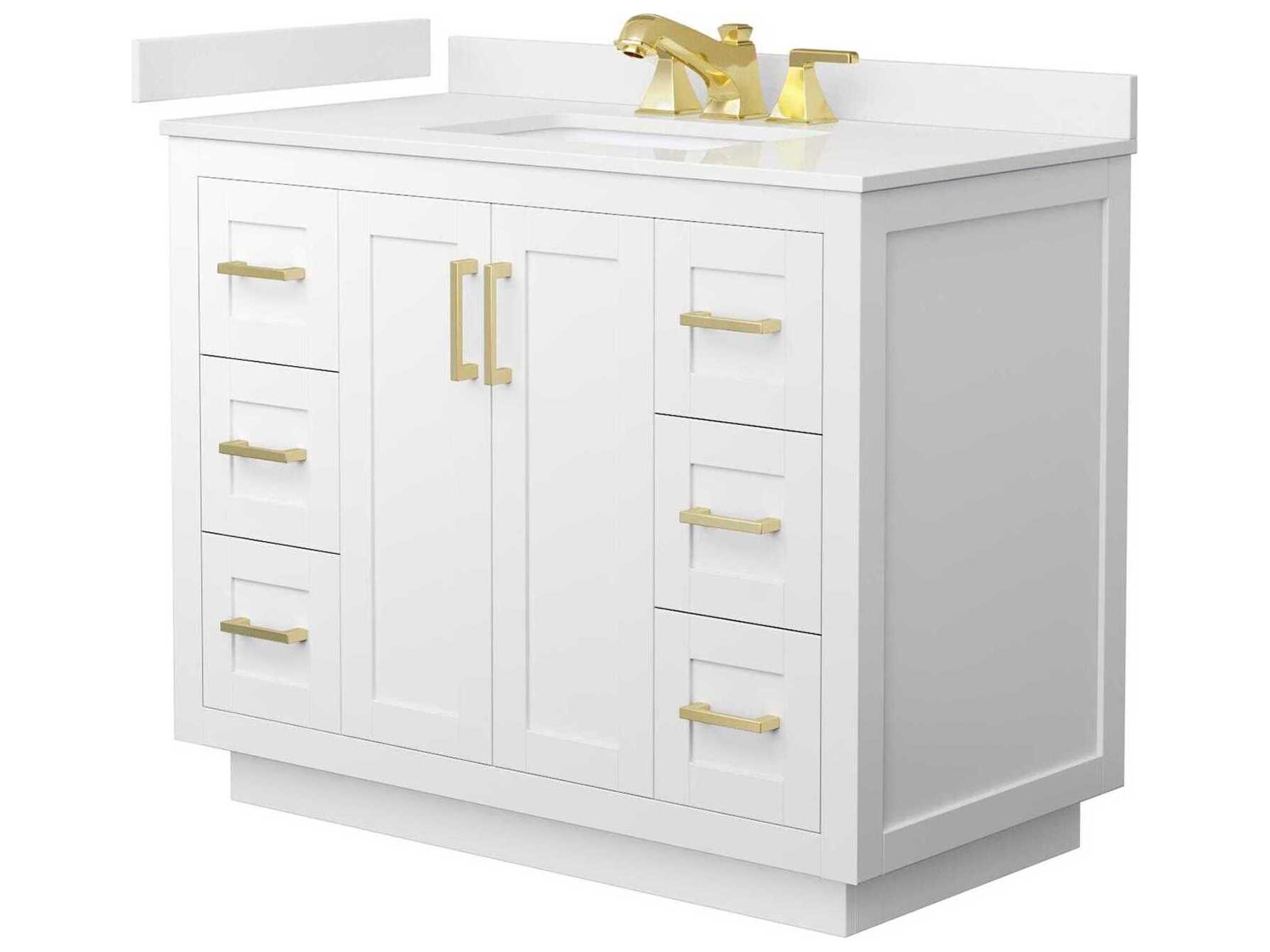 Wyndham Collection Miranda 42" White Vanity