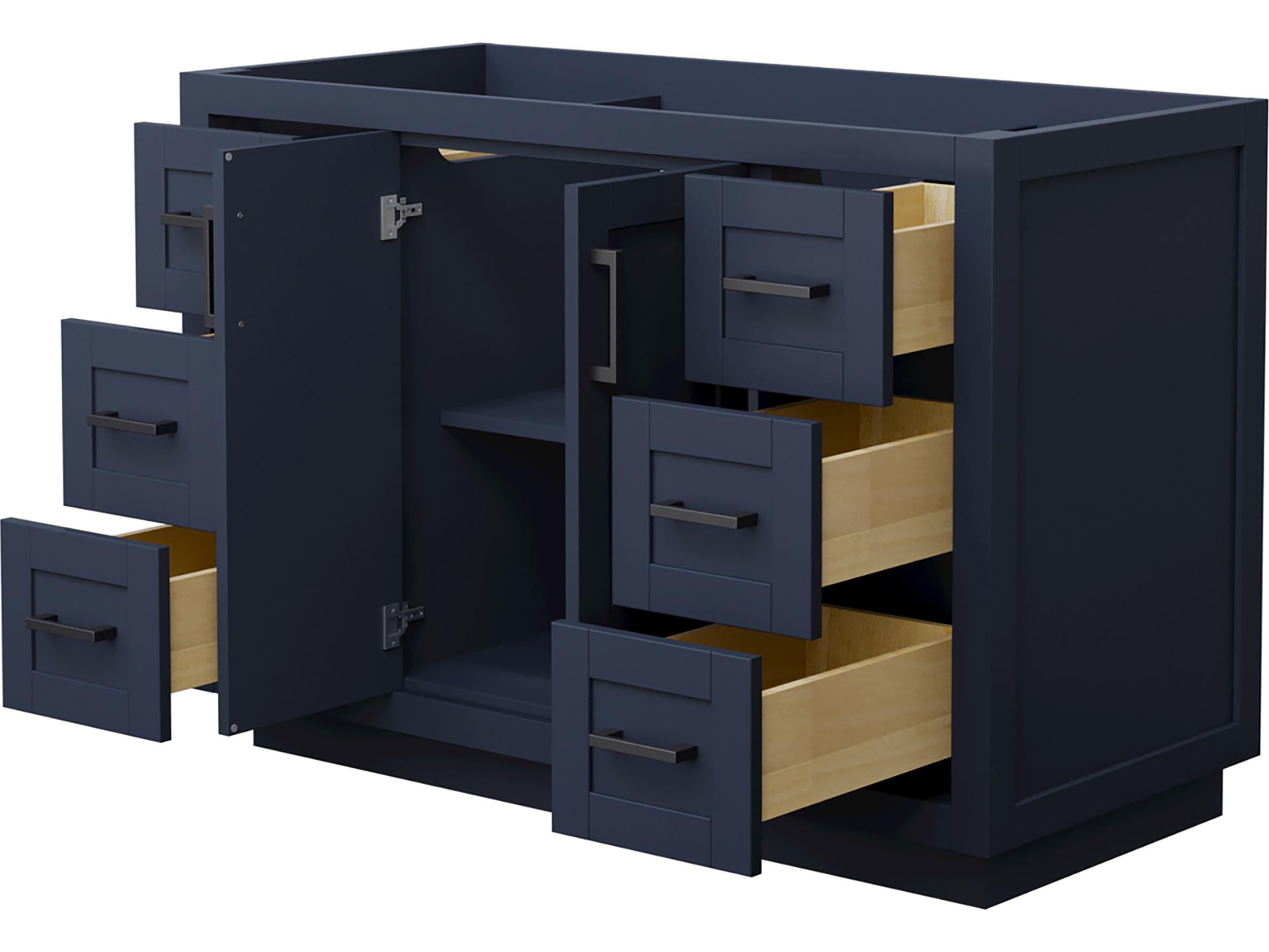 Wyndham Collection Miranda 47" Dark Blue Vanity