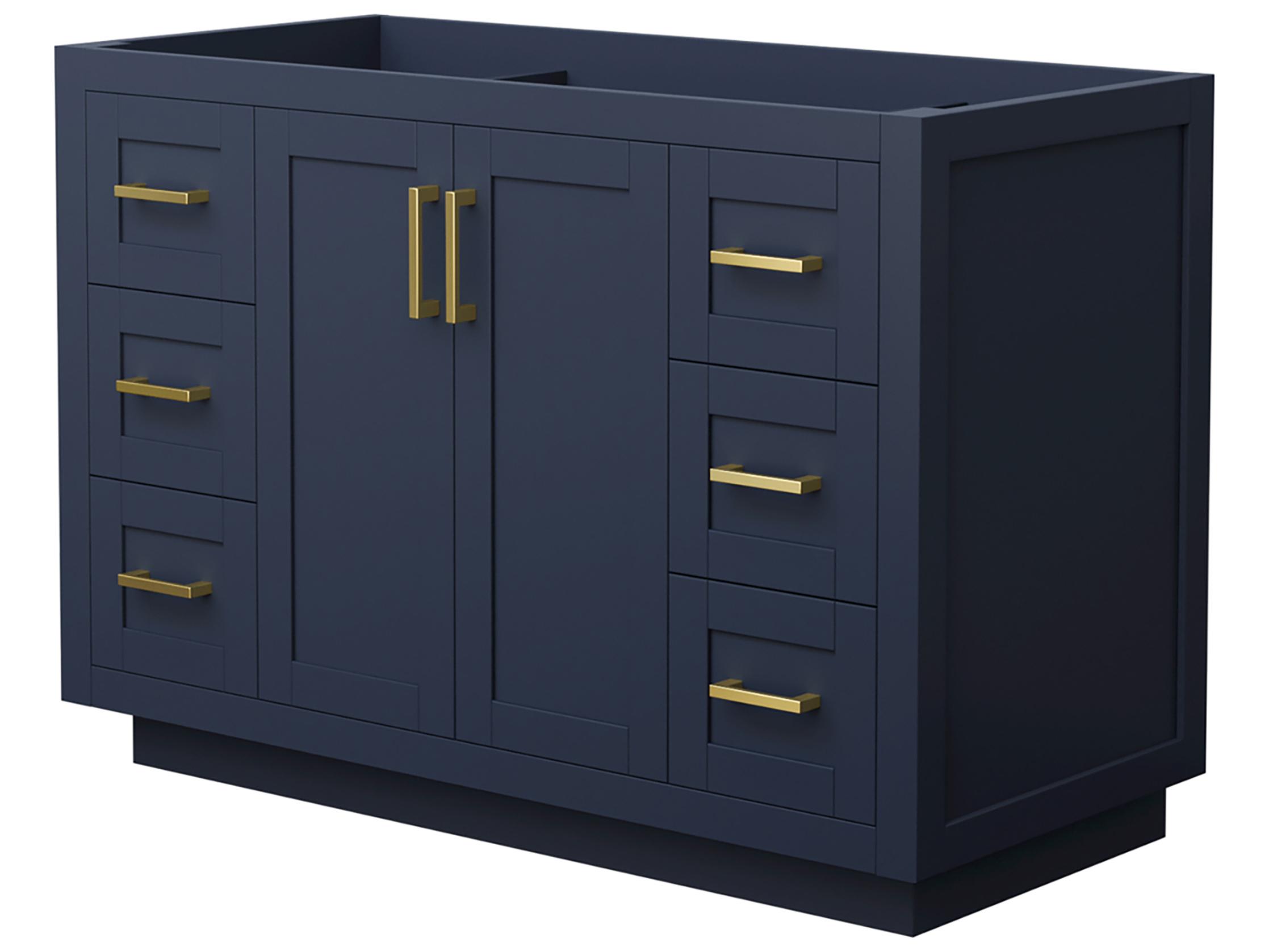 Wyndham Collection Miranda 47" Dark Blue Vanity